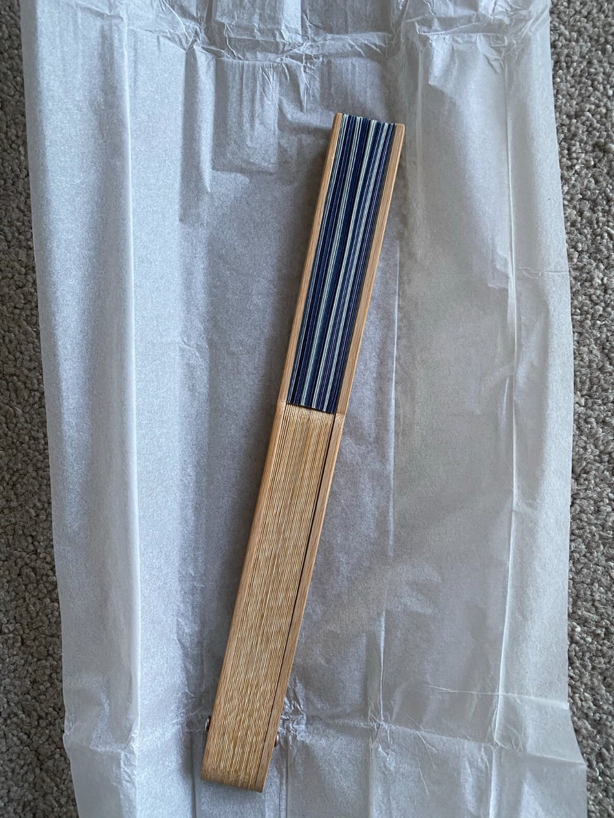 New Authentic Christian Dior Diorviera Bamboo Folding Fan Accessory Collectible 5