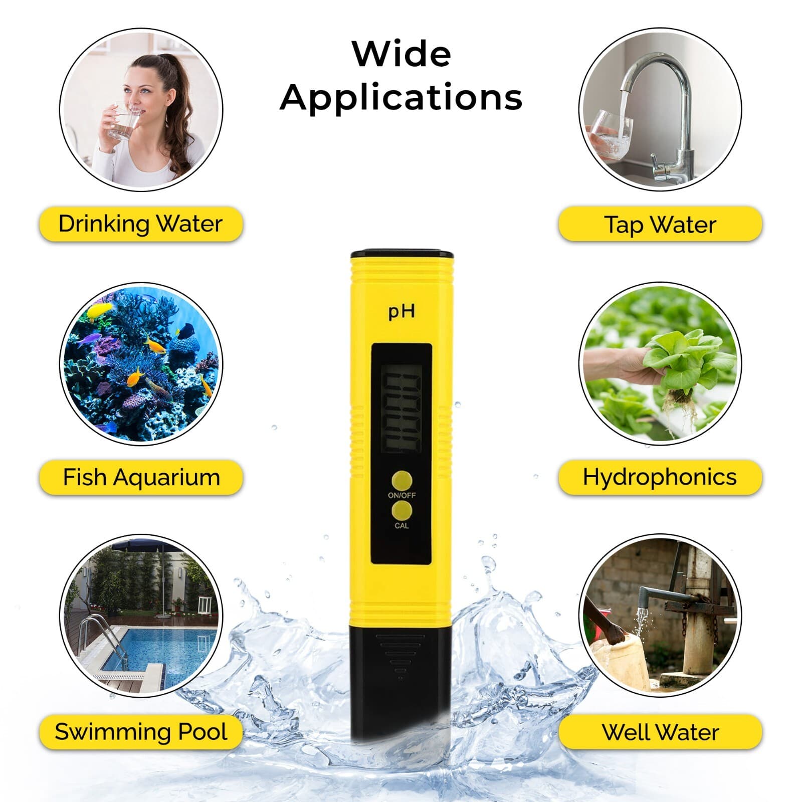 Digital Electric PH Meter LCD Tester Pocket Hydroponics Aquarium Water Test Pen 5