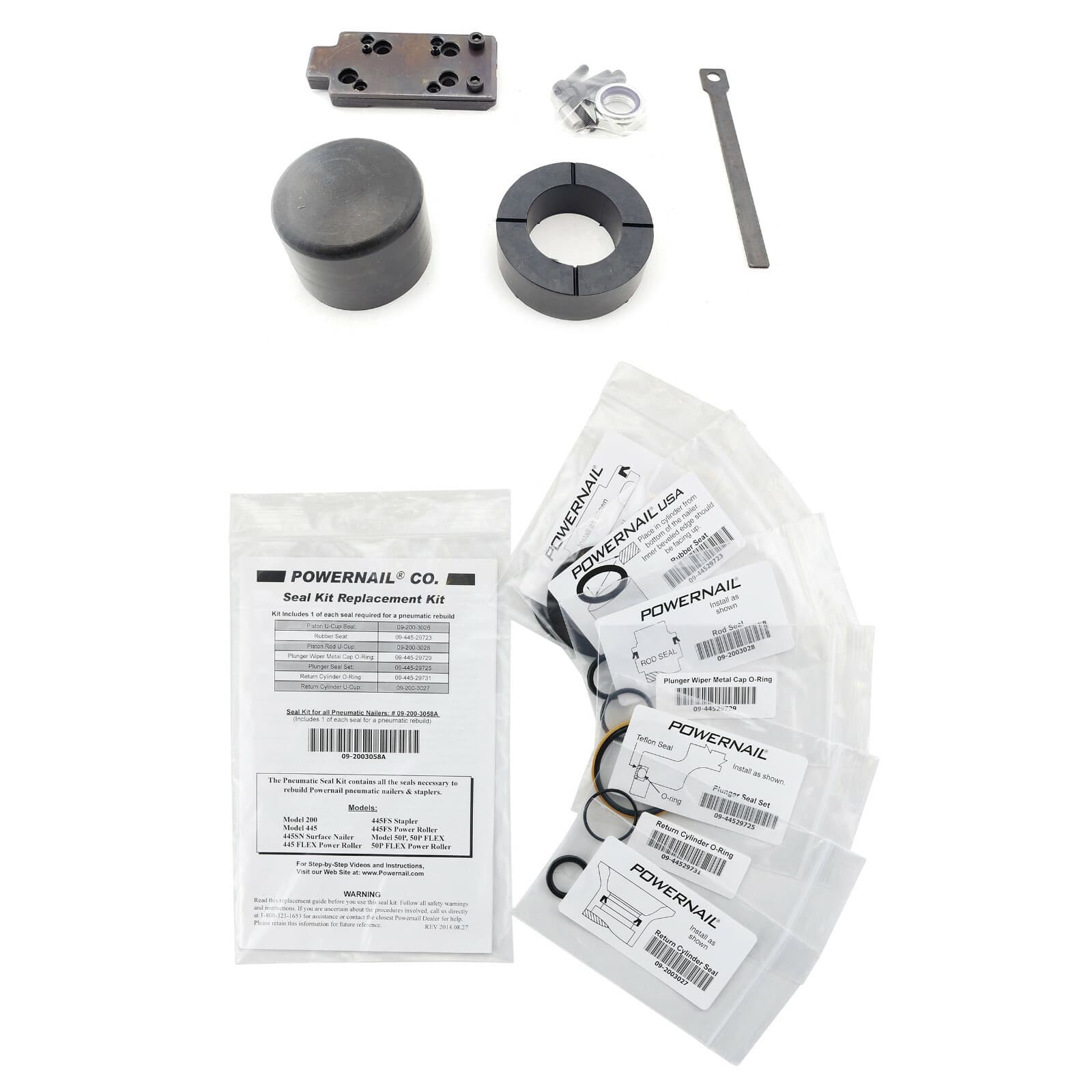 Powernail Tuneup kit for Model 445 Powernailers (part no. 09-445TUKIT) 2