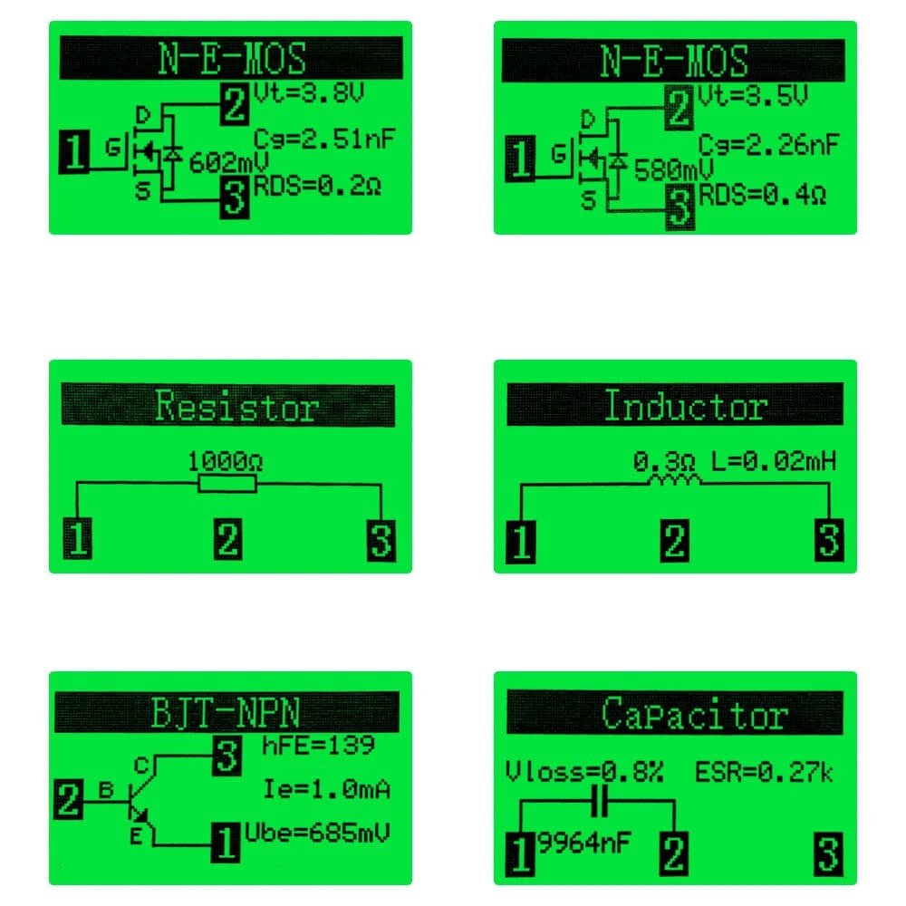 Digital LCD Component Tester Transistor Diode Capacitor Resistor Inductor Meter 3