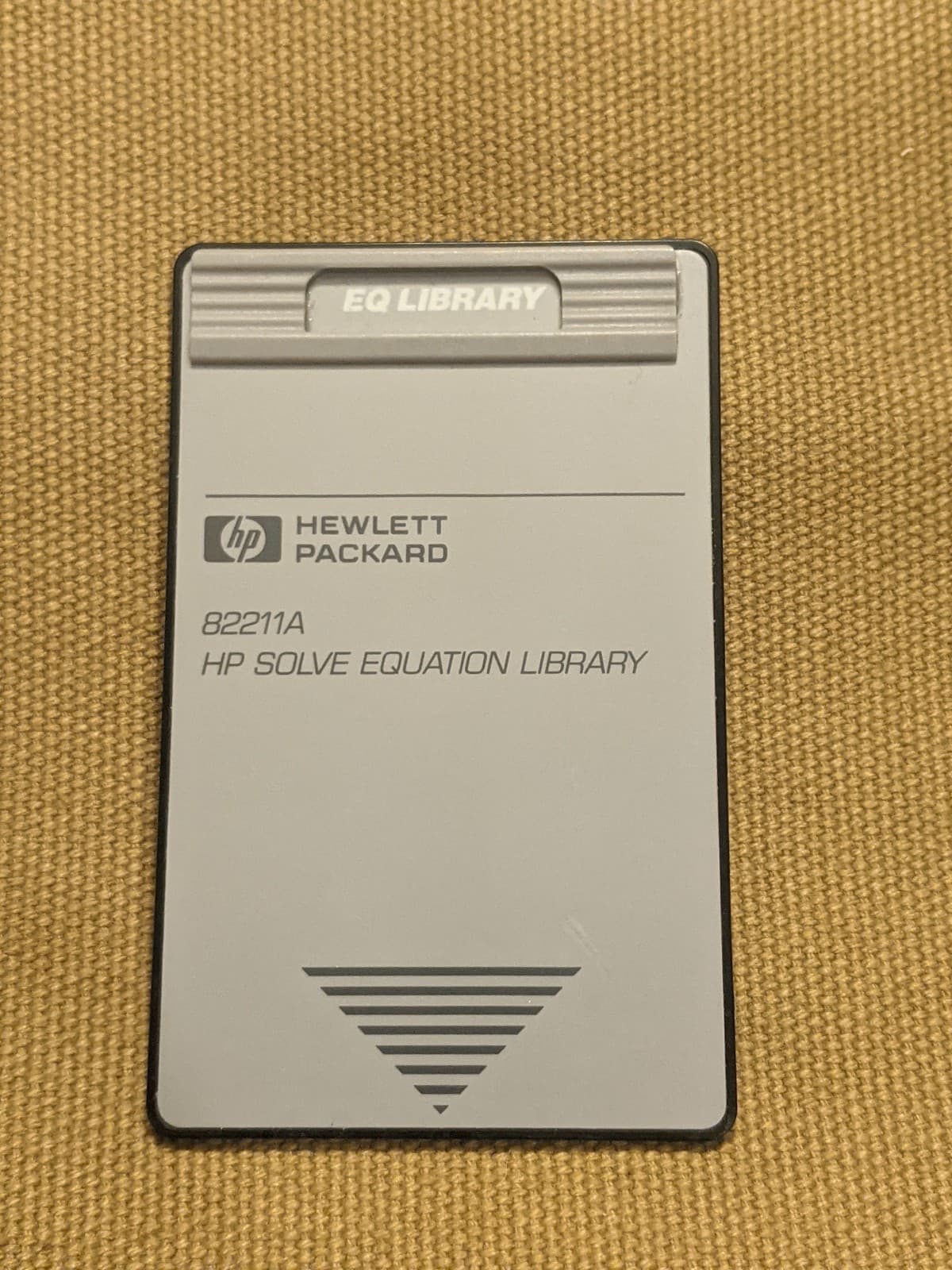 Hewlett Packard HP 82211A HP Solve Equation Library card for HP48SX - Tested