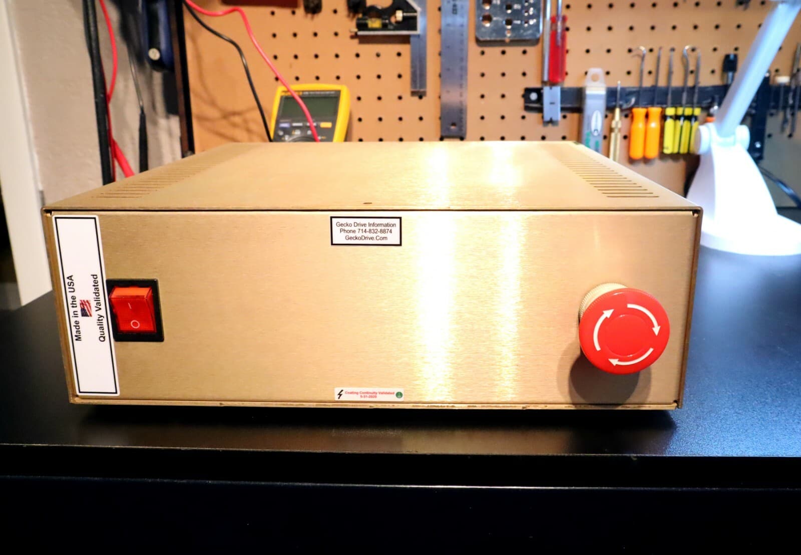 Gecko G540 EMI Shielding Coated Pre-Machined Aluminum Enclosure-All Ports Added