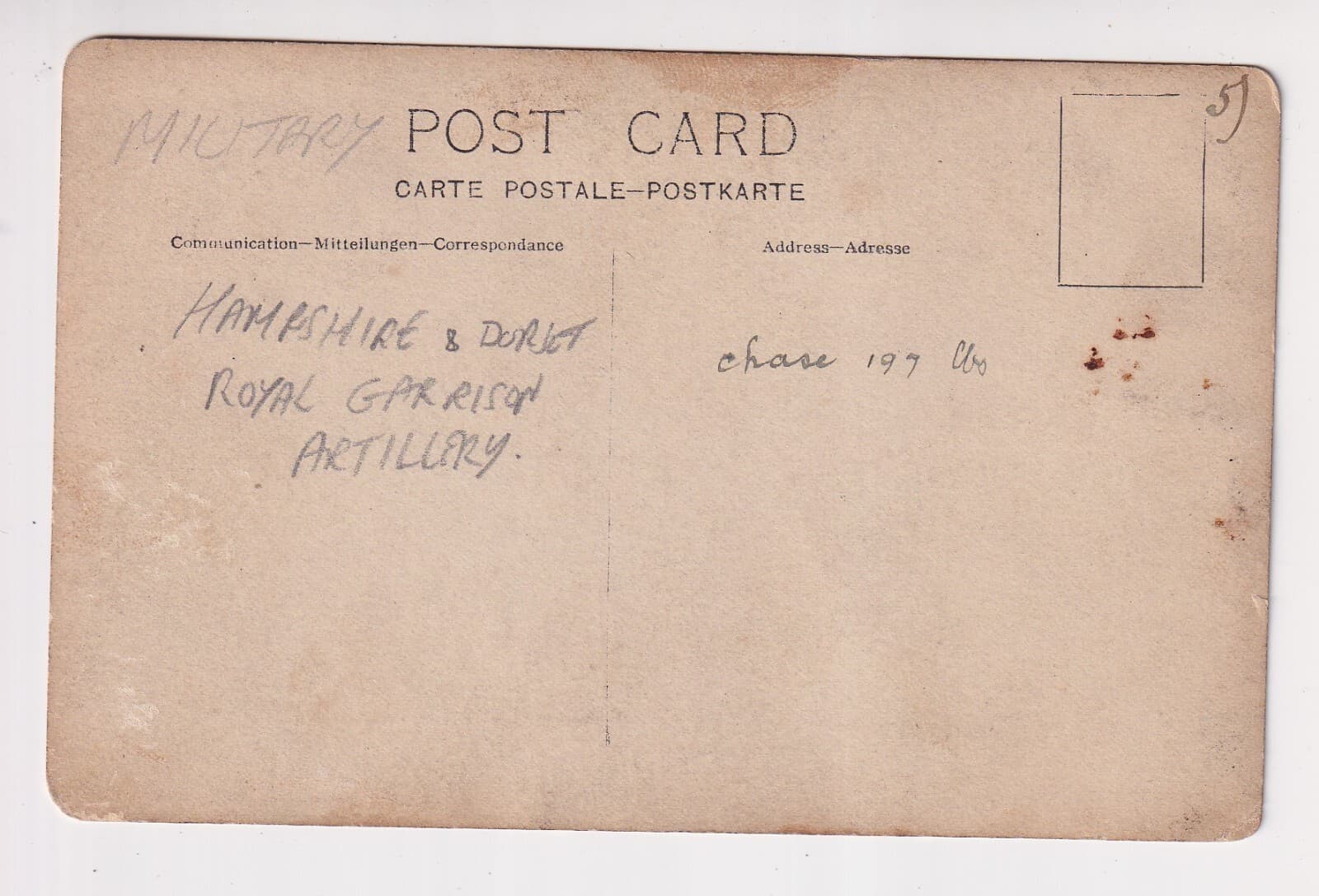 WW1 photo postcard Indian Soldier with Mule Donkey Horse with gun on back 4