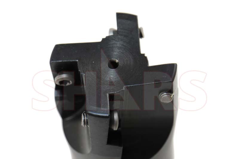 1-1/2" 90° Indexable Face End Mill R8 Arbor 4 Flute APKT 1604 Insert P[ 3