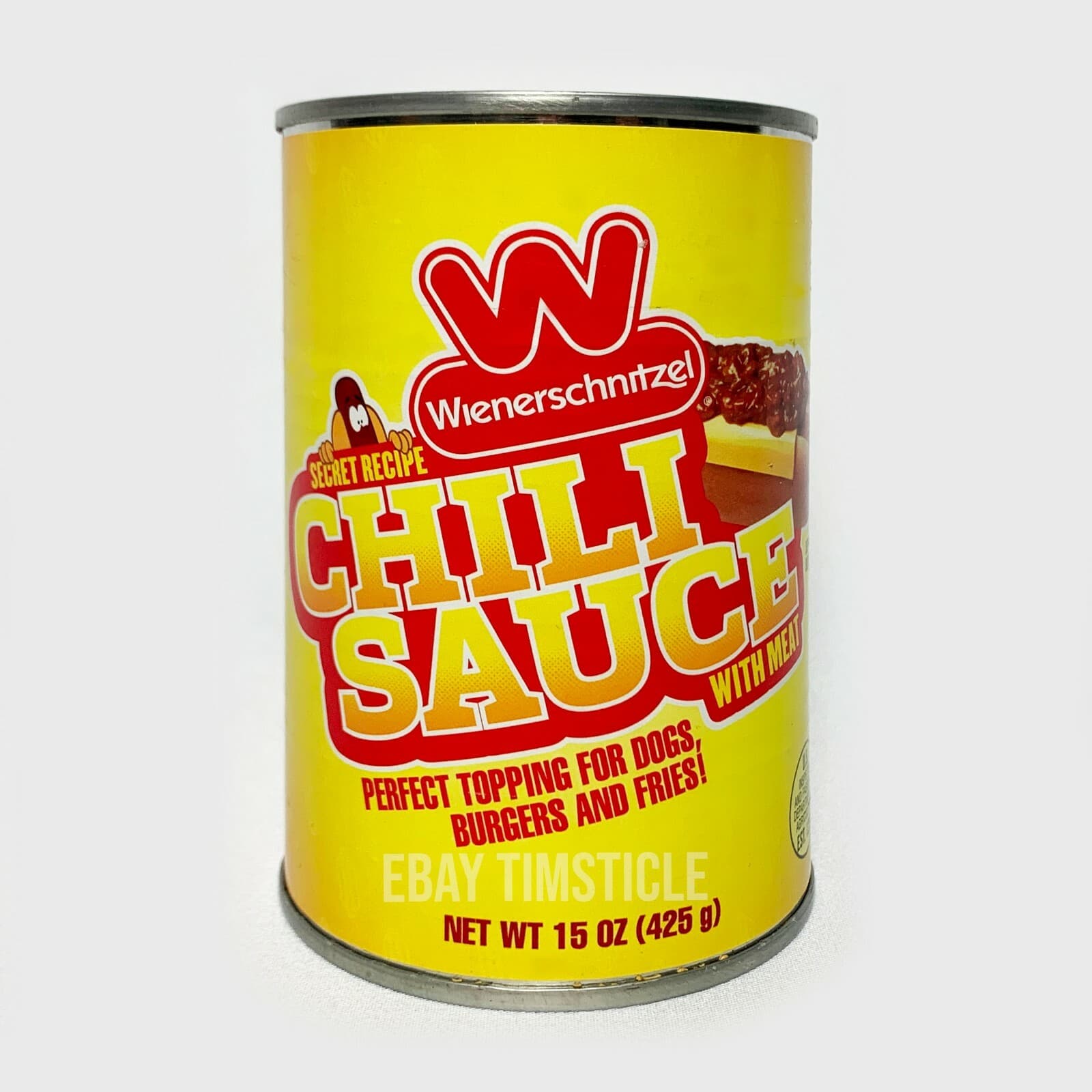 Wienerschnitzel Chili Sauce w/ Meat Secret Recipe Hot Dog Cans - 3 Pack 2