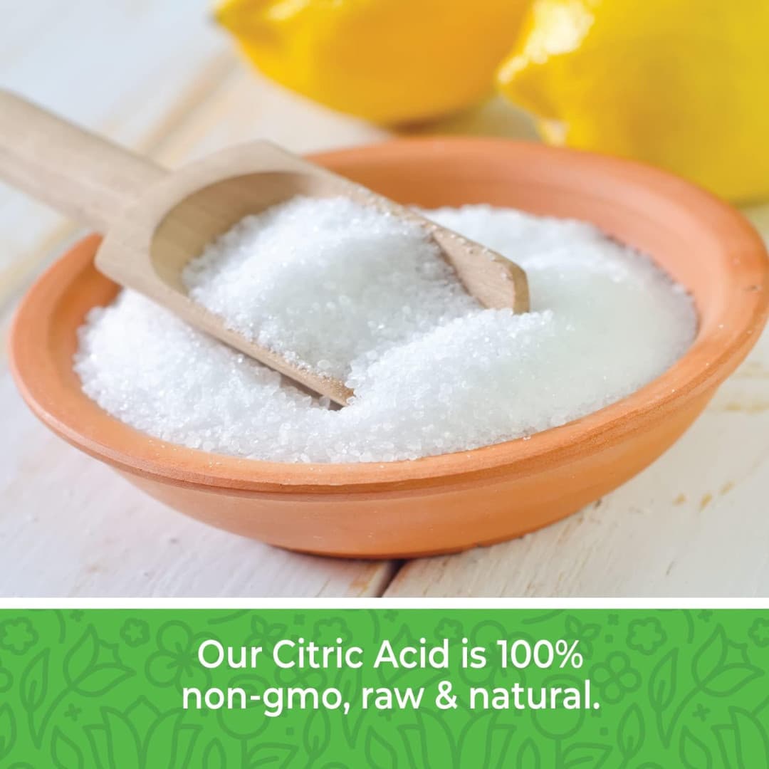 Citric Acid Powder, 2 lb. Citric Acid for Bath Bombs, Citric Acid Food Grade 2
