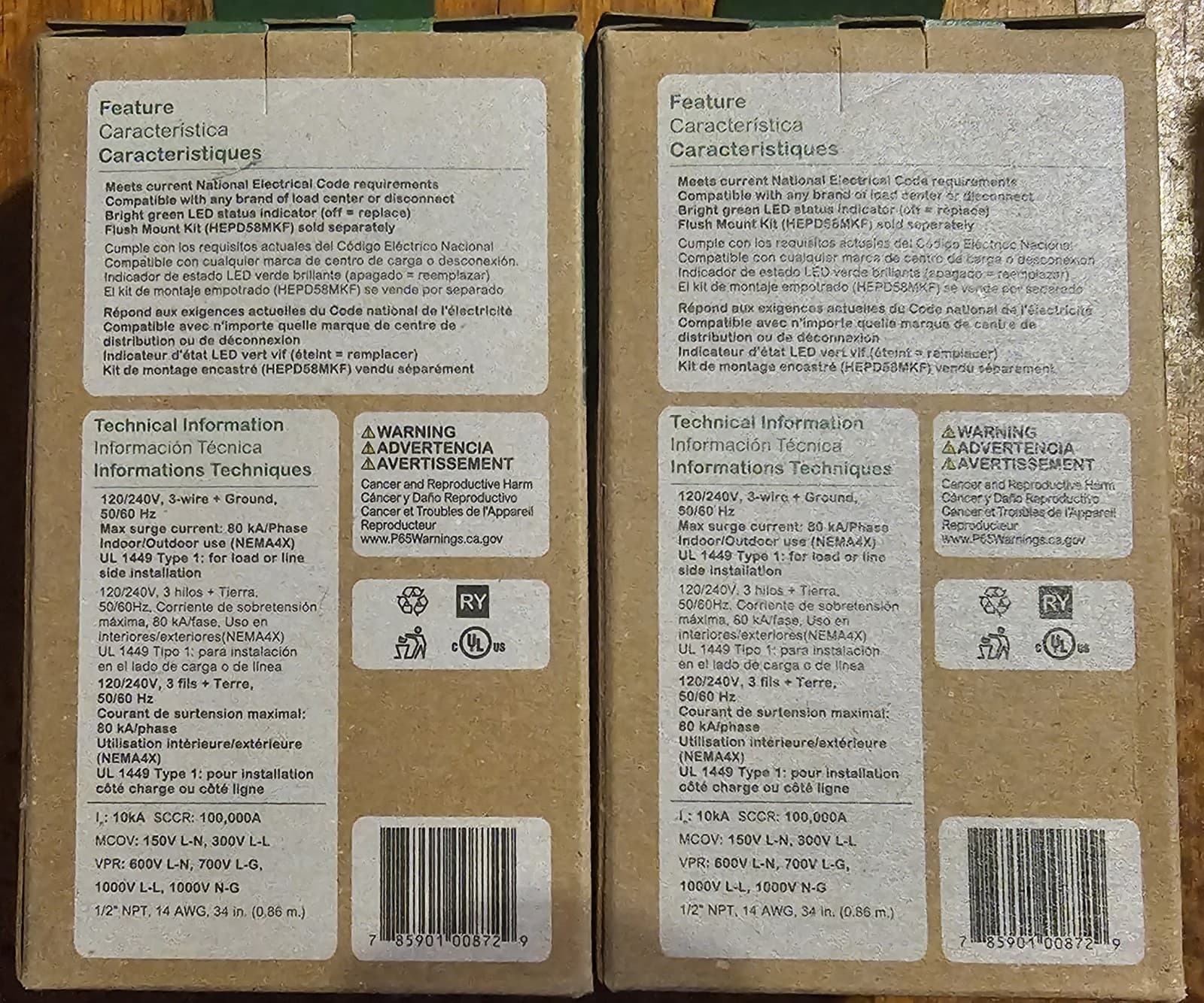 ⚡ Square D HEPD80 Home Electronics Protective Device (Pack of 2) FREE SHIPPING ⚡ 3