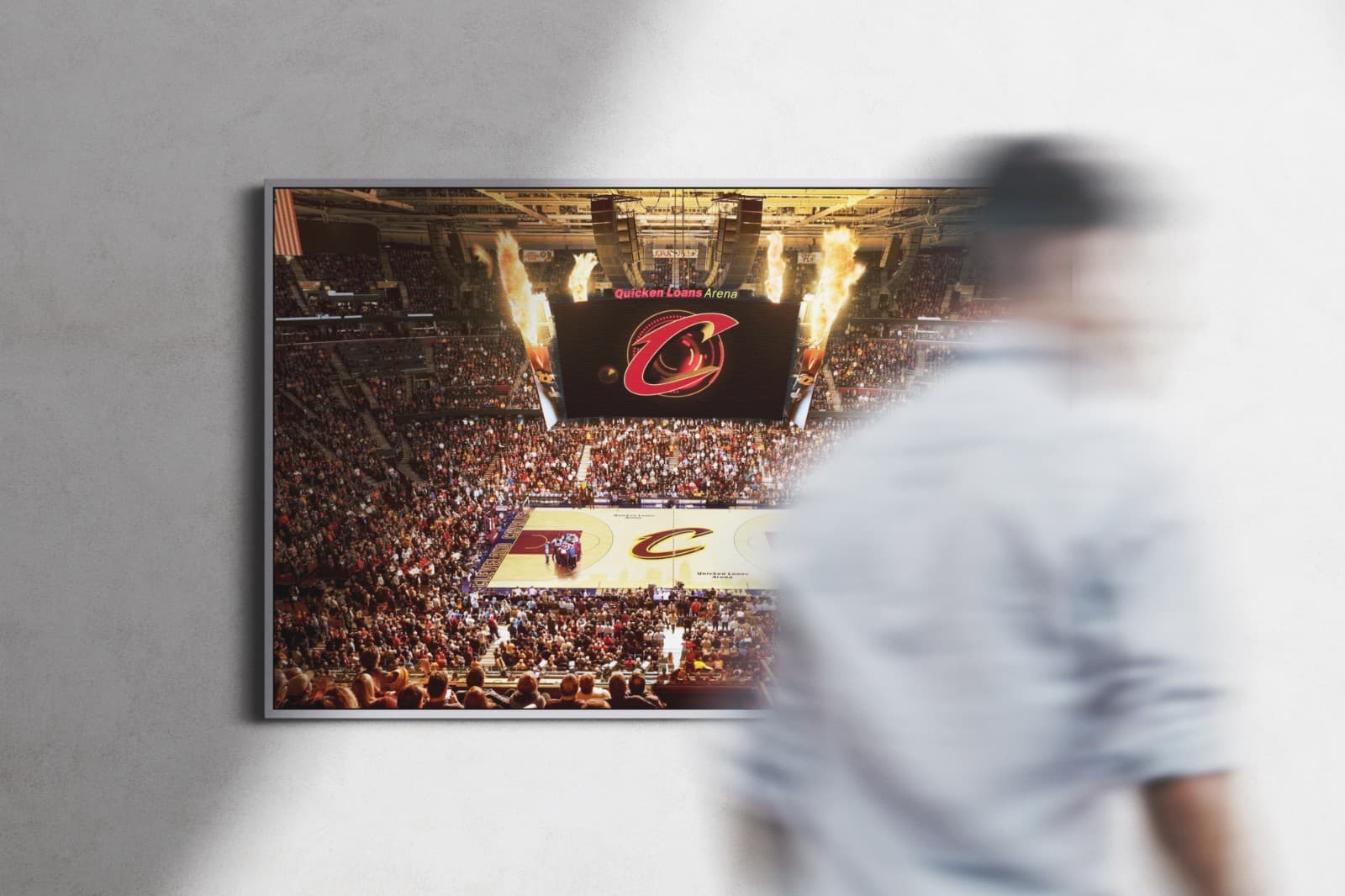 Cleveland Cavaliers Arena Poster or Canvas -  Cleveland Cavaliers Wall Art 3
