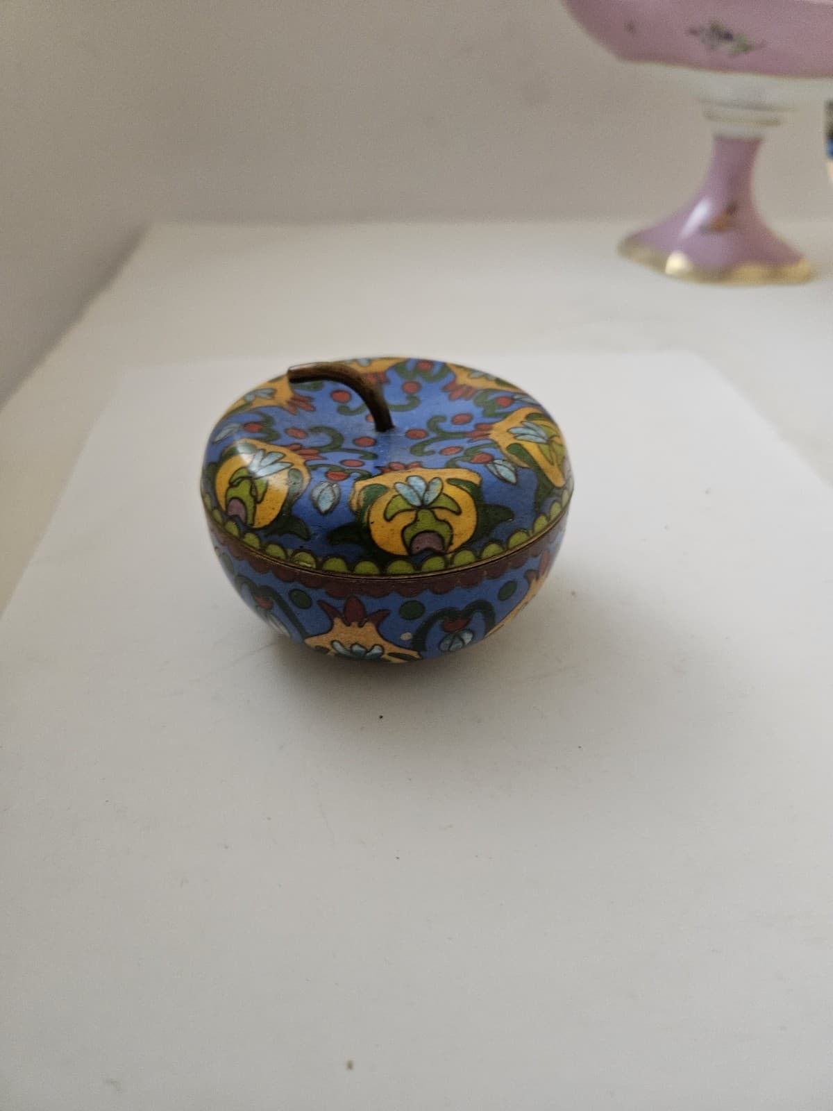 cloisonne Trinket Box Round 5