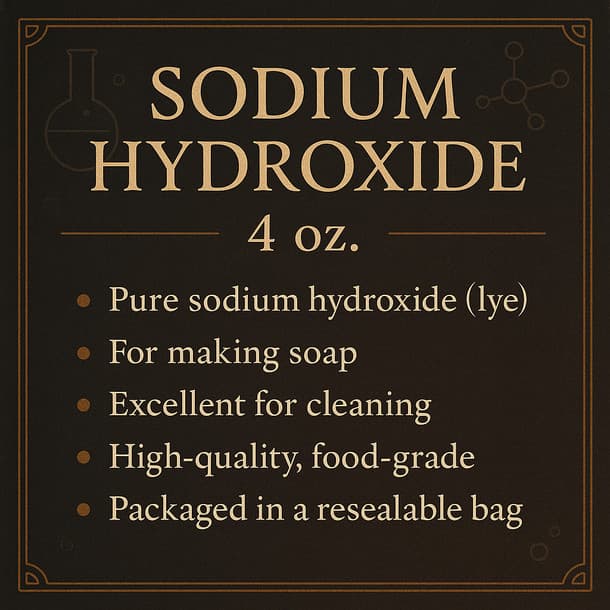 LD Carlson Sodium Hydroxide 4 oz. 2