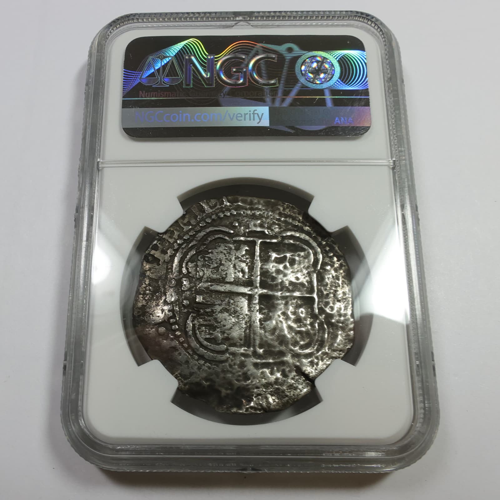 1652 E NGC VF Details Bolivia Shipwreck Capitana Silver 8 Reales 8R Coin 56775T 3