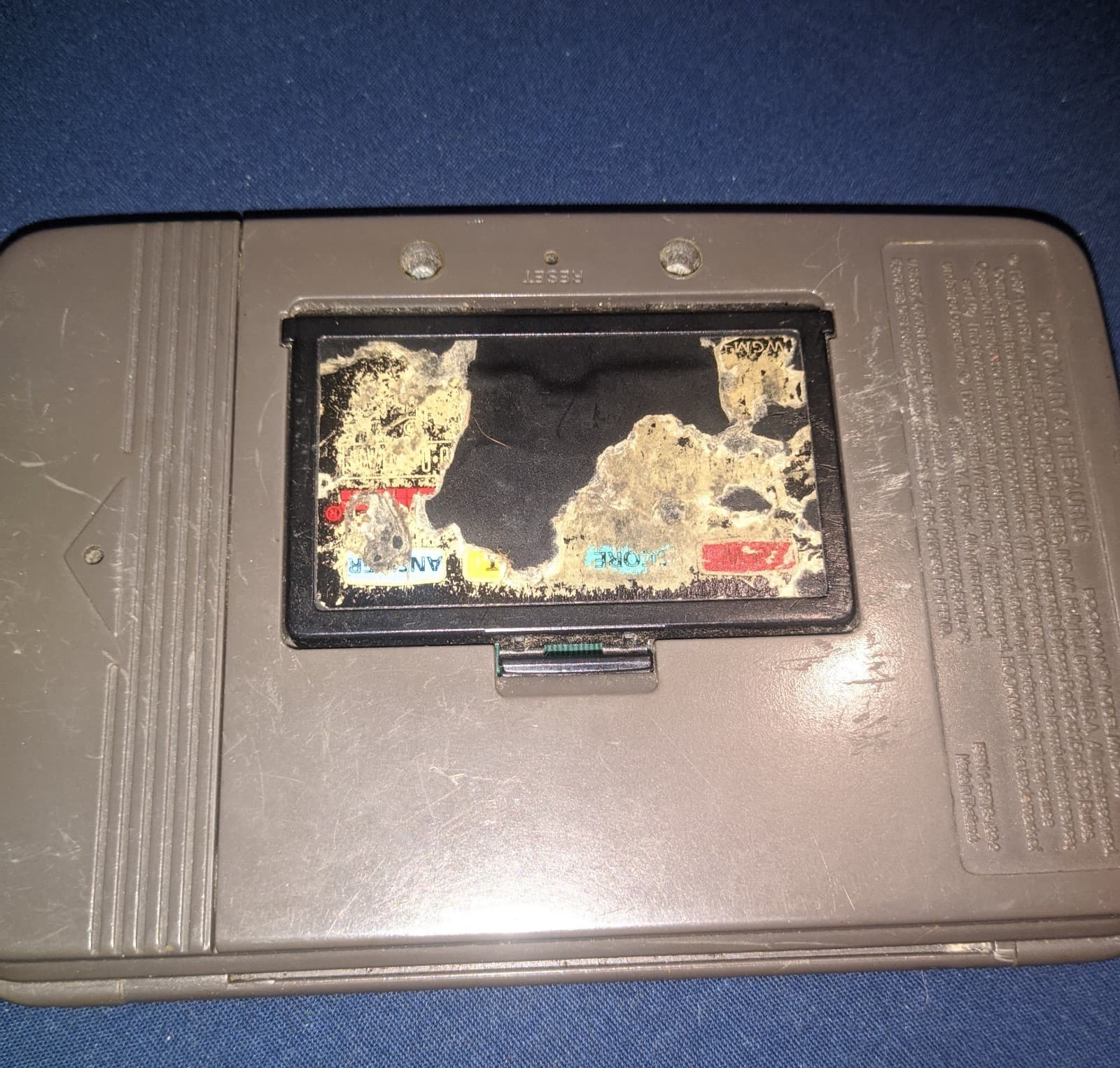 Franklin Bookman Dictionary & Thesaurus  - MWD-440 - Vintage - Word Games Cart 2