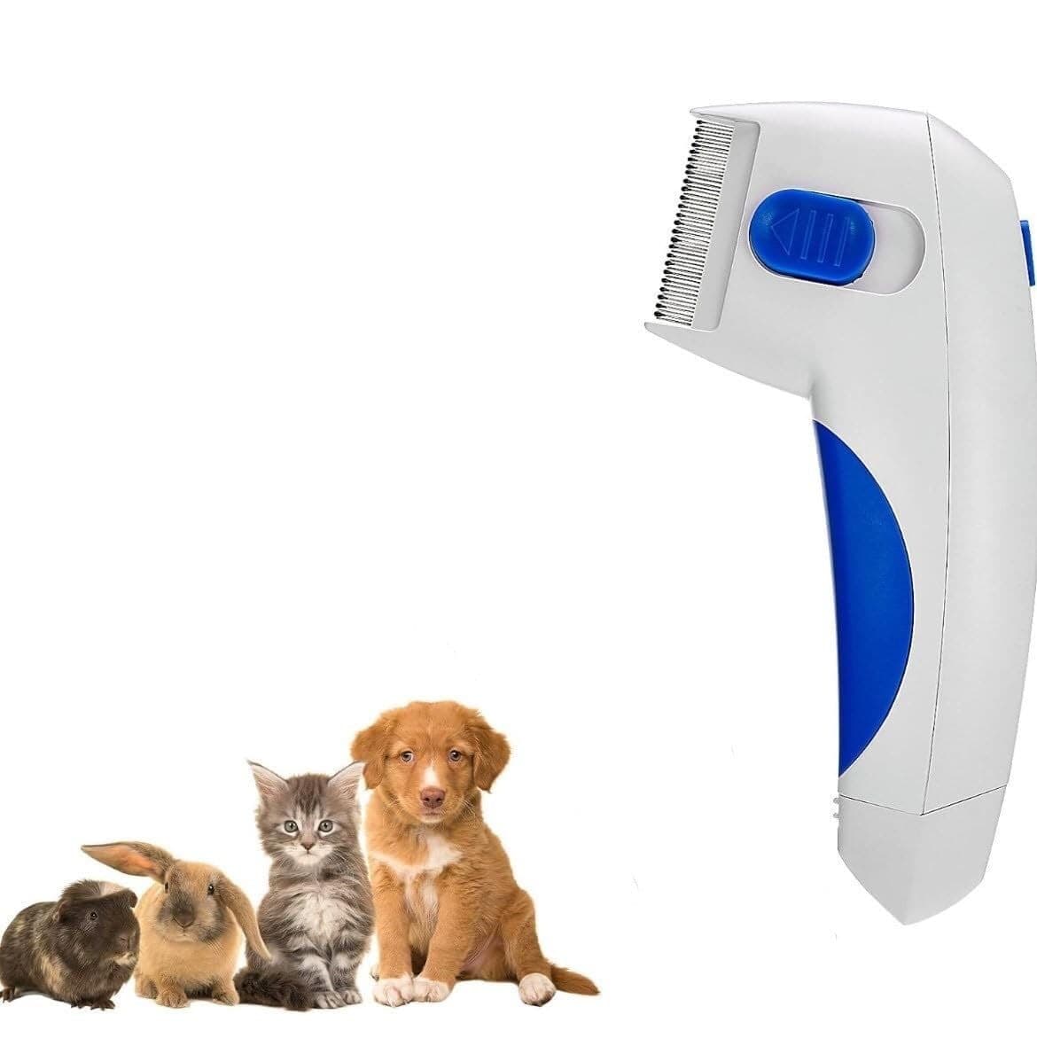 Electric Flea Zapper Lice Remover Hair Comb Brush for Pet Cat Dog Cleaning Tool