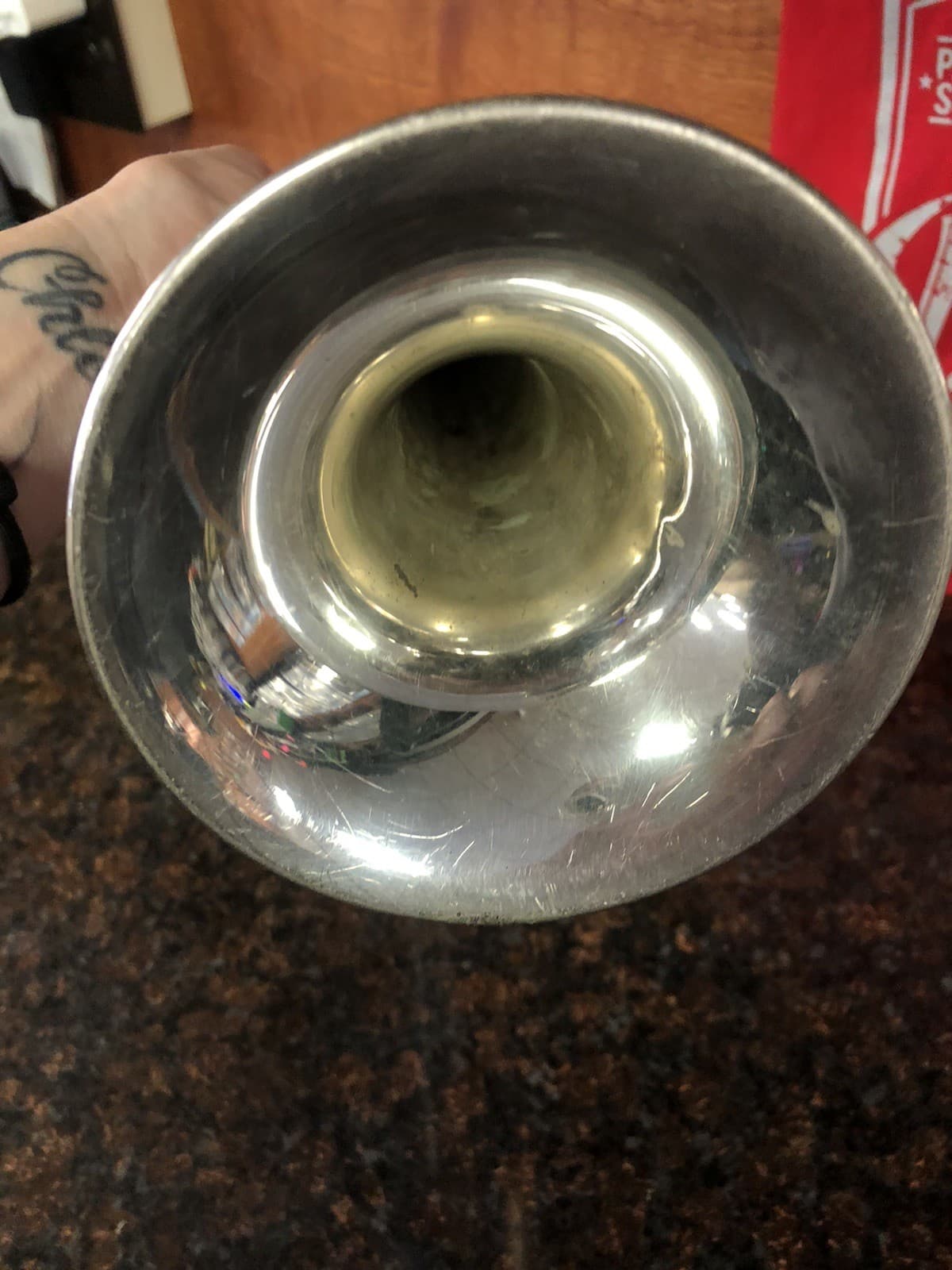 Bach TR200 Trumpet - Silver With Hard Case And Two Mouth pieces (LOOK) 4