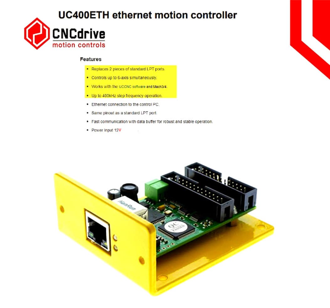 CNC UC400 Ethernet Controller (Turnkey Package To Convert Your CNC To Ethernet) 3