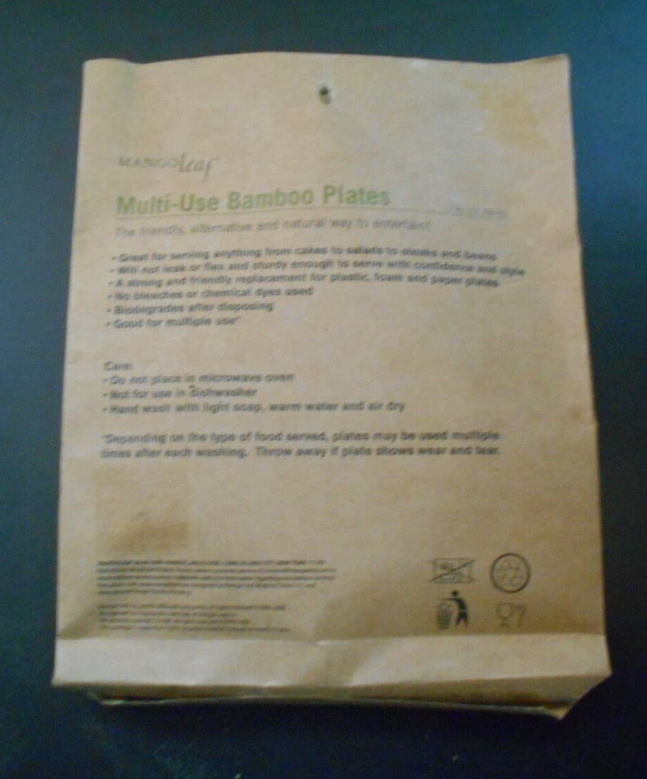 Mango Leaf Eight Multi Use 7 Inch 18 cm Biodegradable Bamboo Plates  2