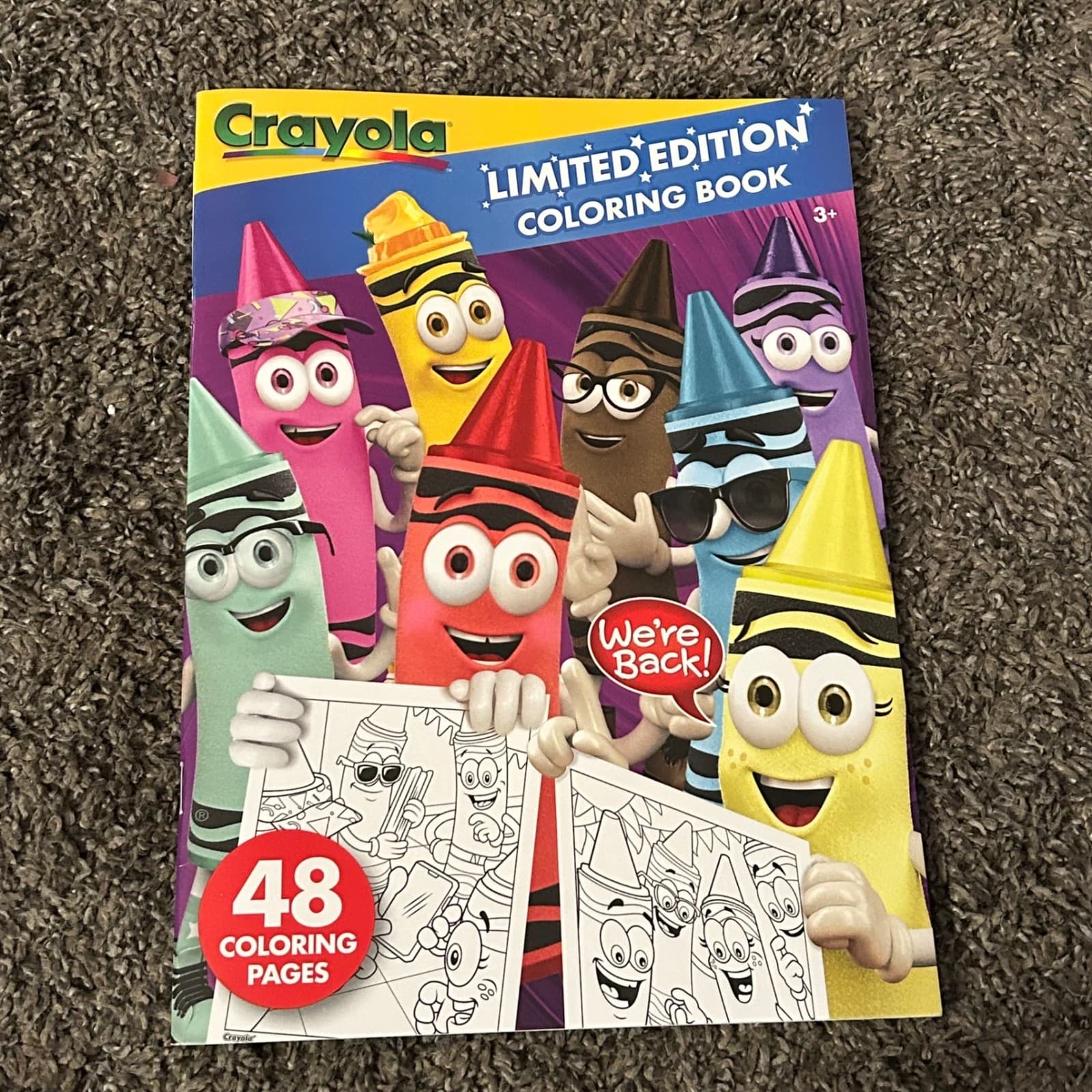 Crayola Limited Edition Coloring Book 48 Pages Kids Retired Crayons
