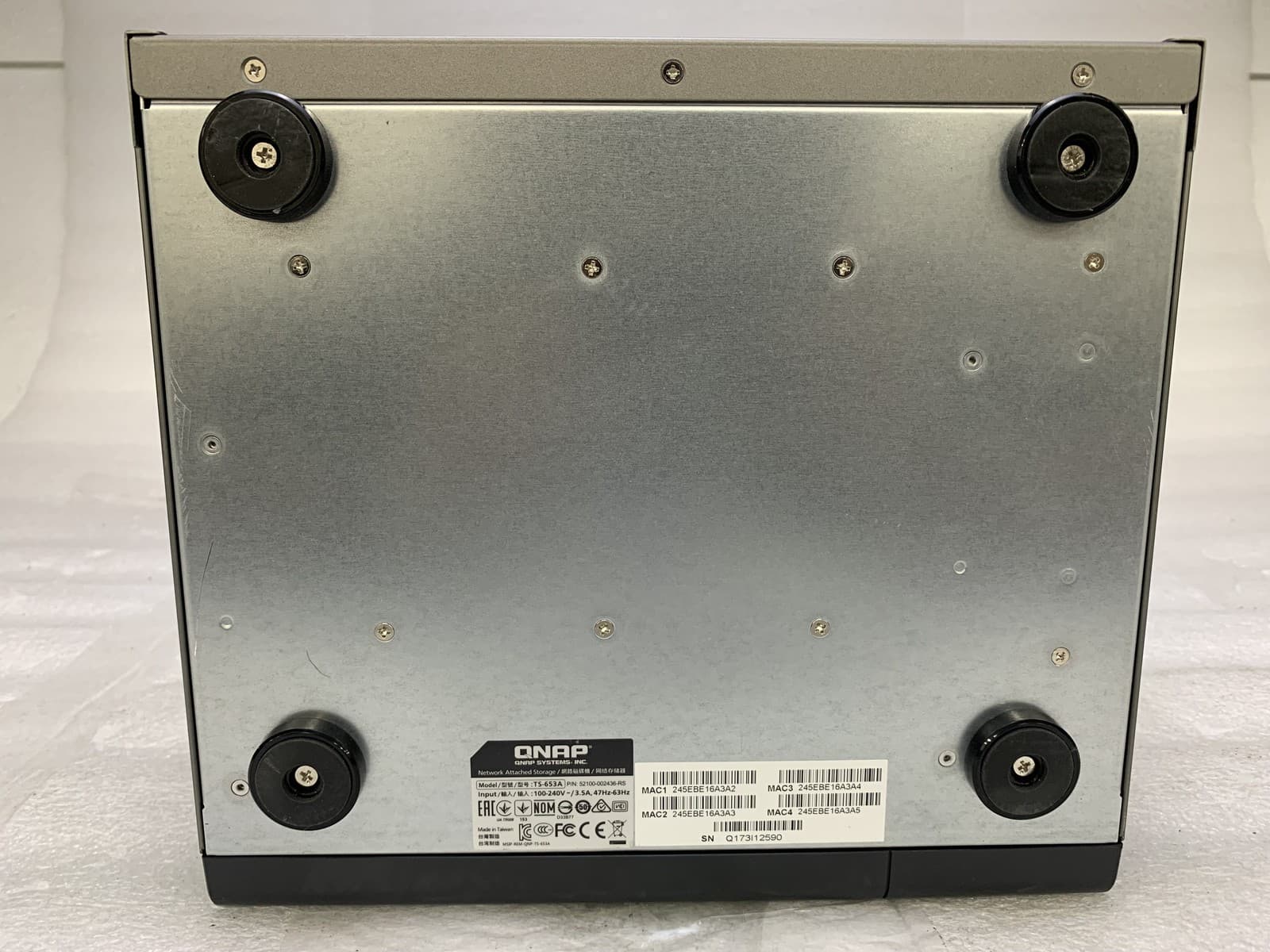 QNAP TS-653A Network Attached Storage (NAS) Server NO CADDYS\HDD - 8GB RAM 6