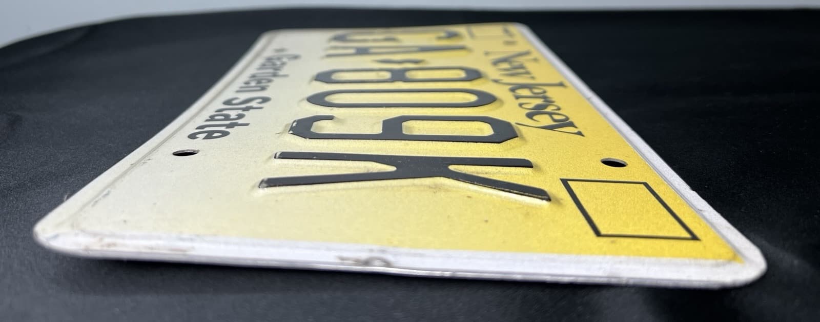 New Jersey Garden State Yellow License Plate #GA-809K NJ Local Home Decor Craft 6