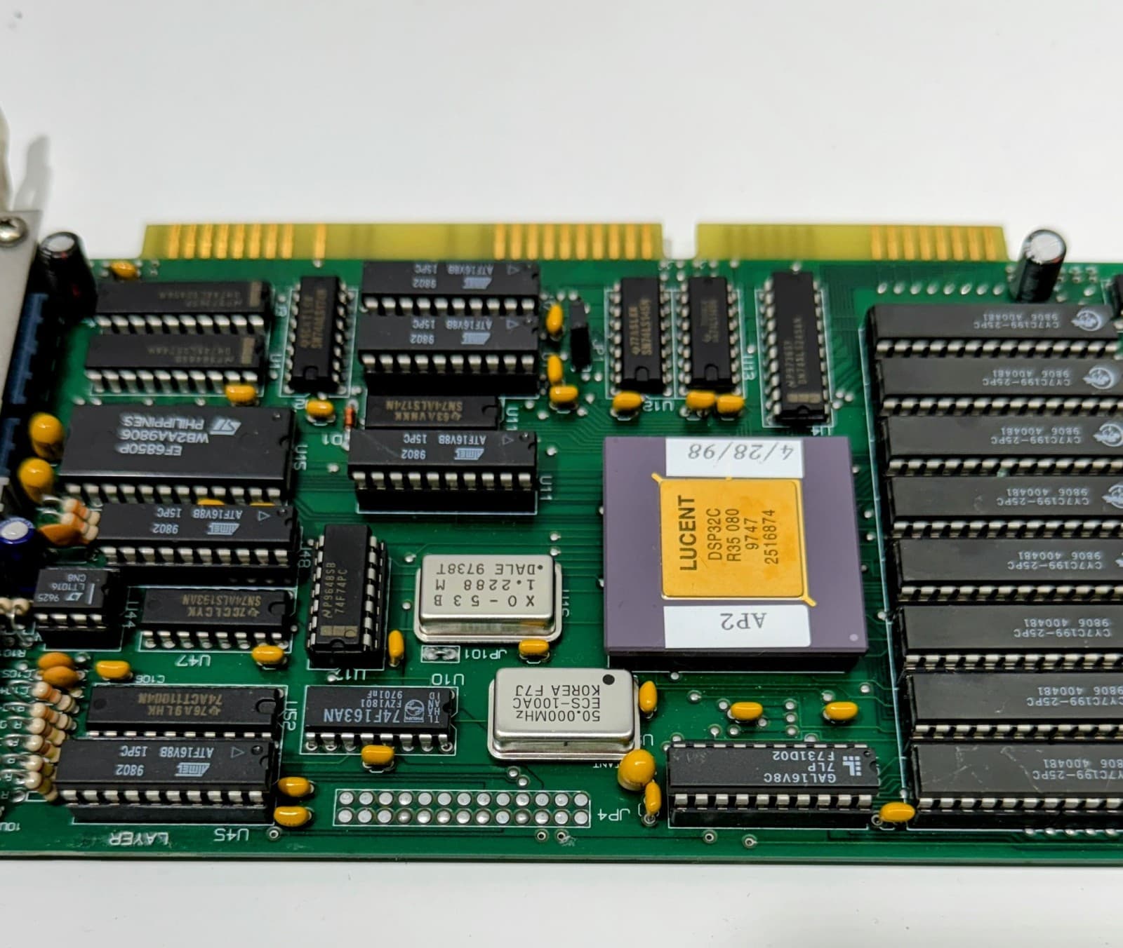 AT&T AP2 Version 2.2 ISA Data I/O Card DAQ 101246 DSP32C Gold Chip Recovery? 4