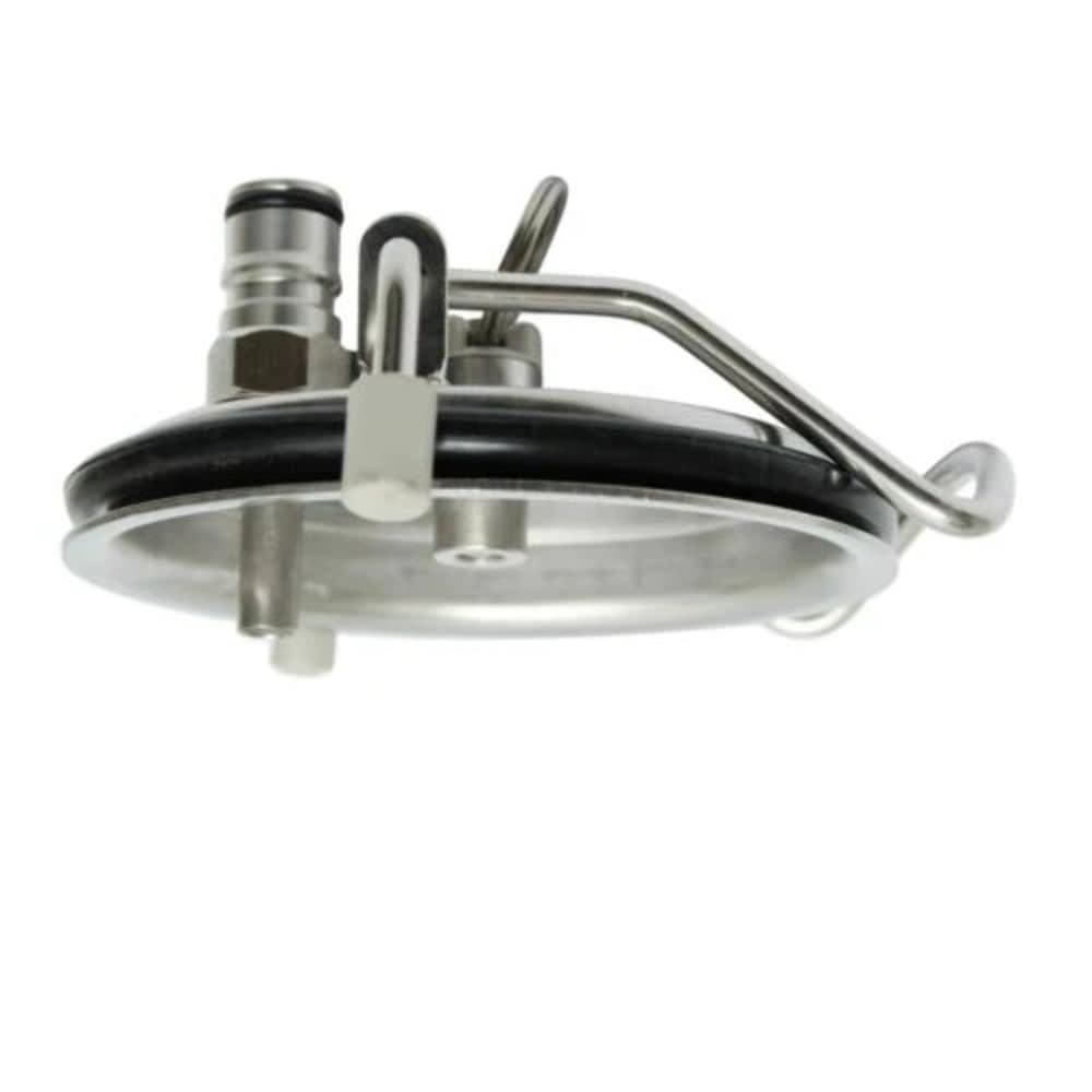 Corny Keg Carbonation Lid With Ball Lock Gas Post + Dip Tube + Diffuser Stone 5