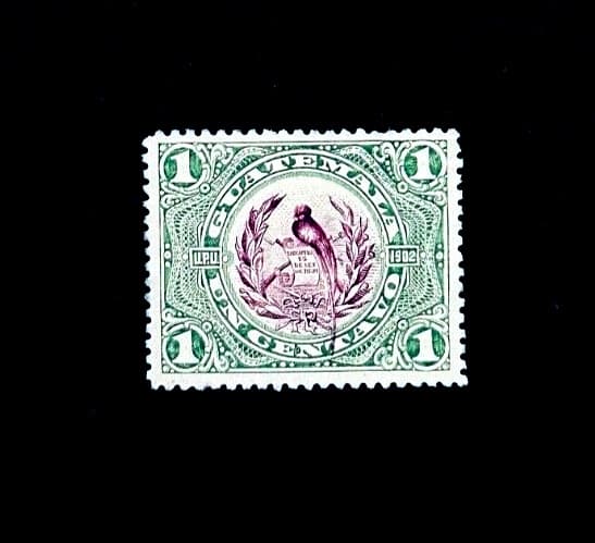 GUATEMALA Stamp - 1902 Bird National Emblem Sn 114 Mint OG Hr r27