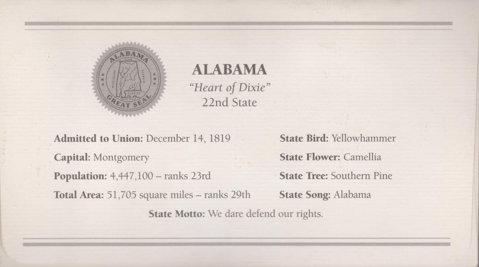 Special Commemorative item honoring Pennsylvania 2