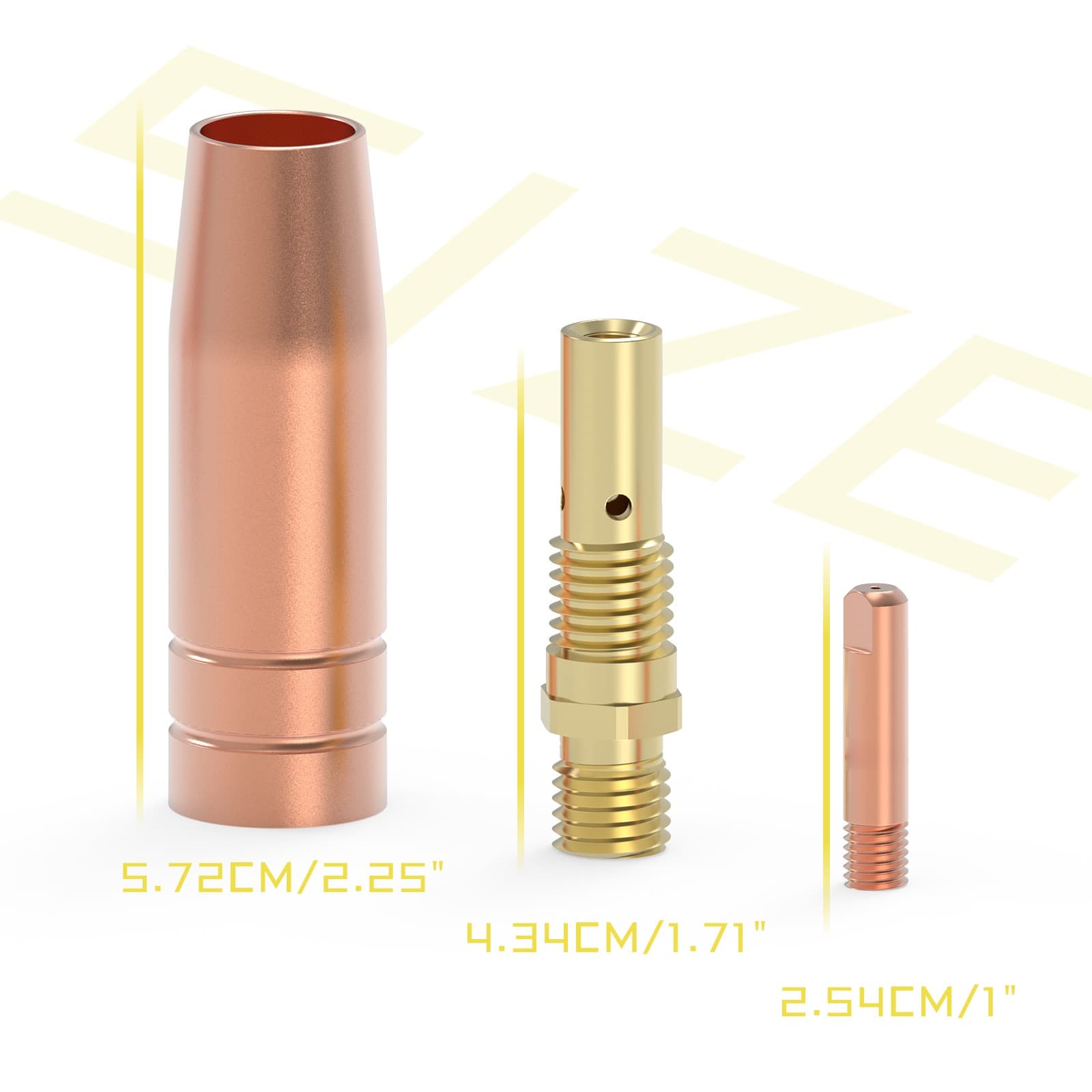 TOOLIOM .035" MIG Tip Kit for TL-200M Welder - Nozzle/Diffuser Accessories 5