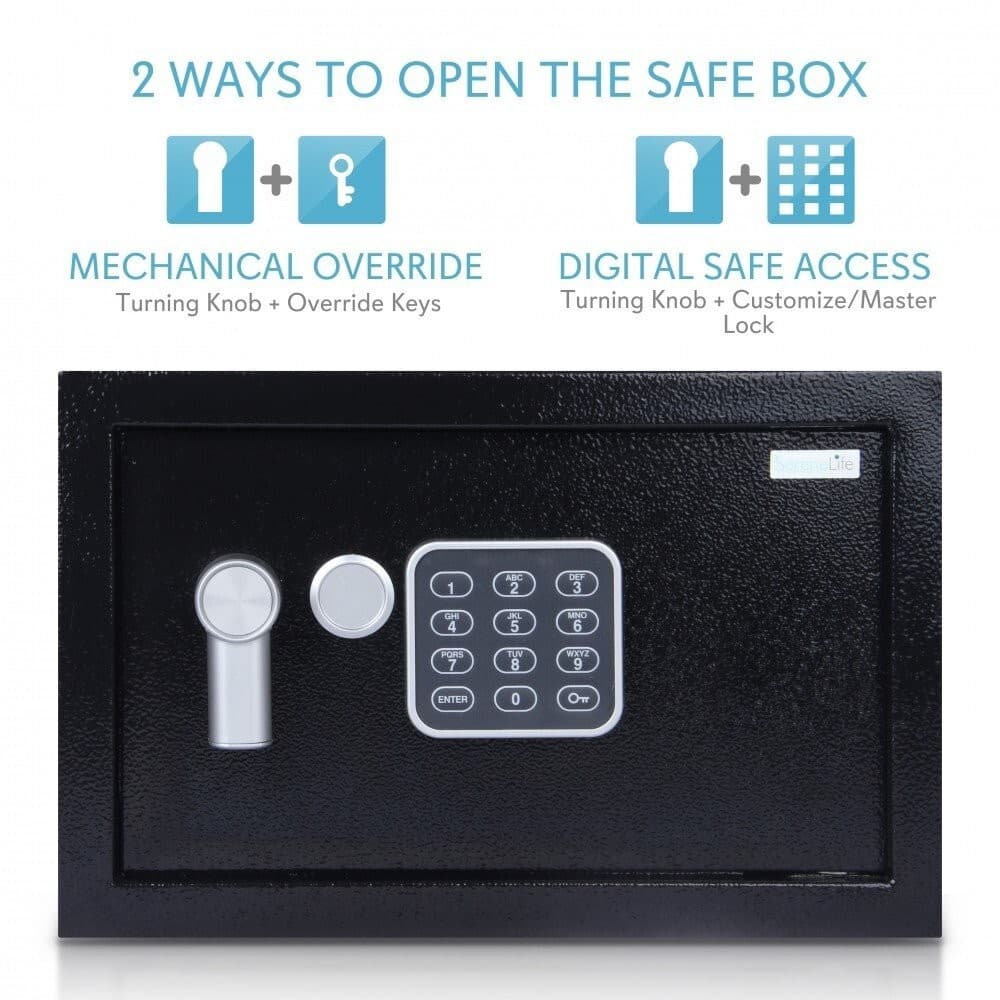 SereneLife Fireproof Lock Box, Fireproof Box, Safe, Safes, Safe Box, Safes 4