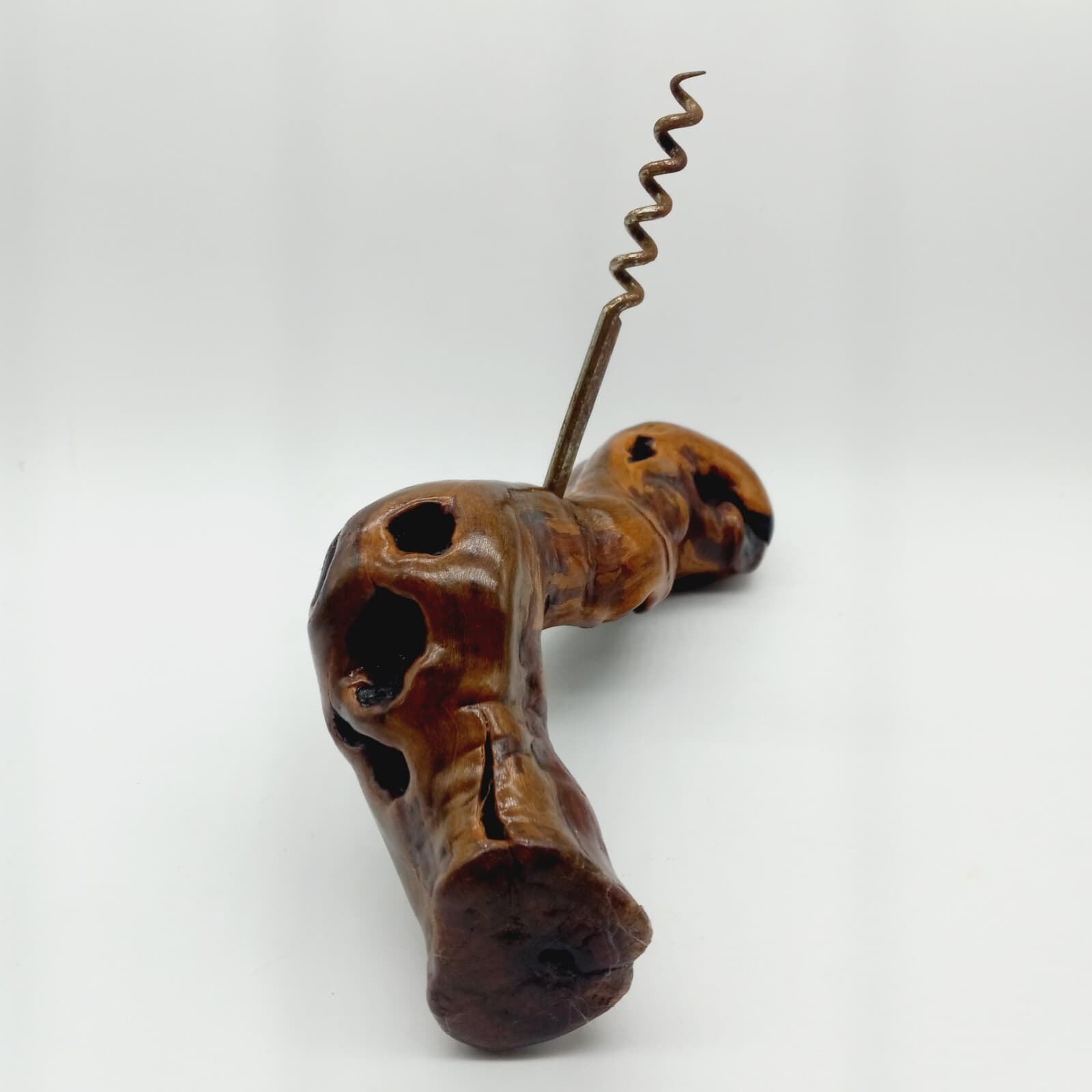 MCM Laurent Siret Rochefort Driftwood French Corkscrew Bottle Opener Wood 6