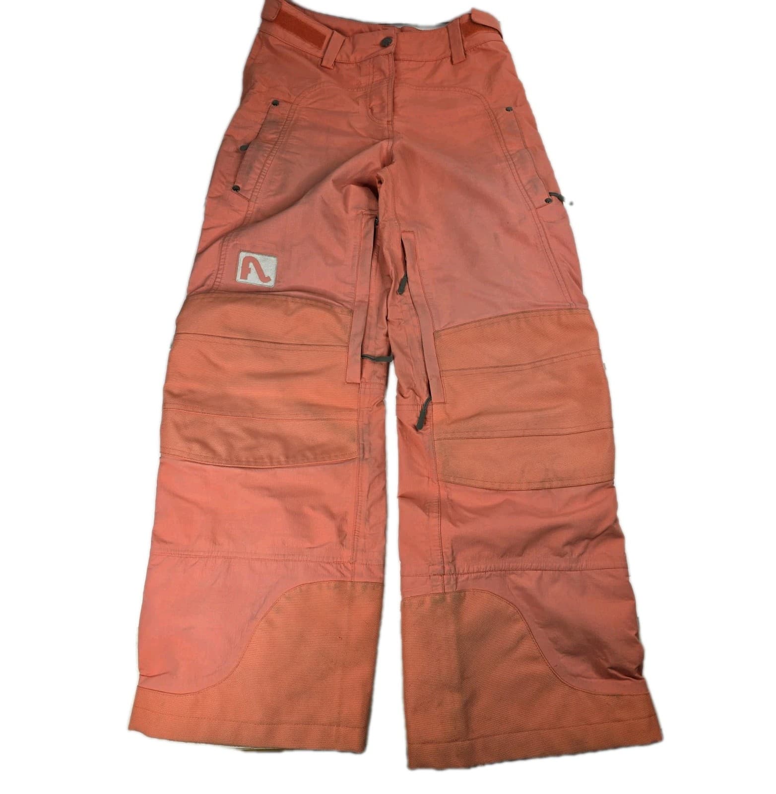 Flylow Ski Snowboard Pant Womens Small Orange Chemical Style #J2142