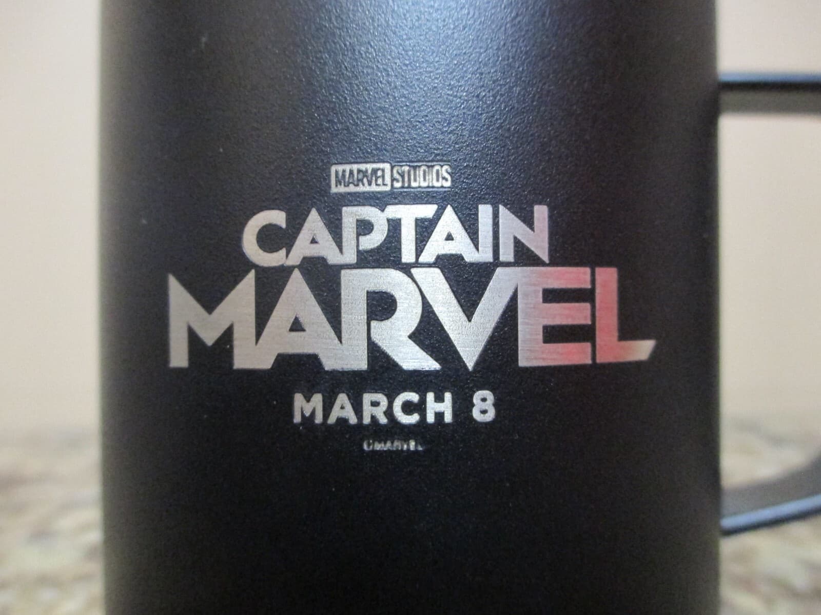 Captain Marvel Movie Promo Stainless Steel Mug w/ Sipper Lid - March 8, 2019 2
