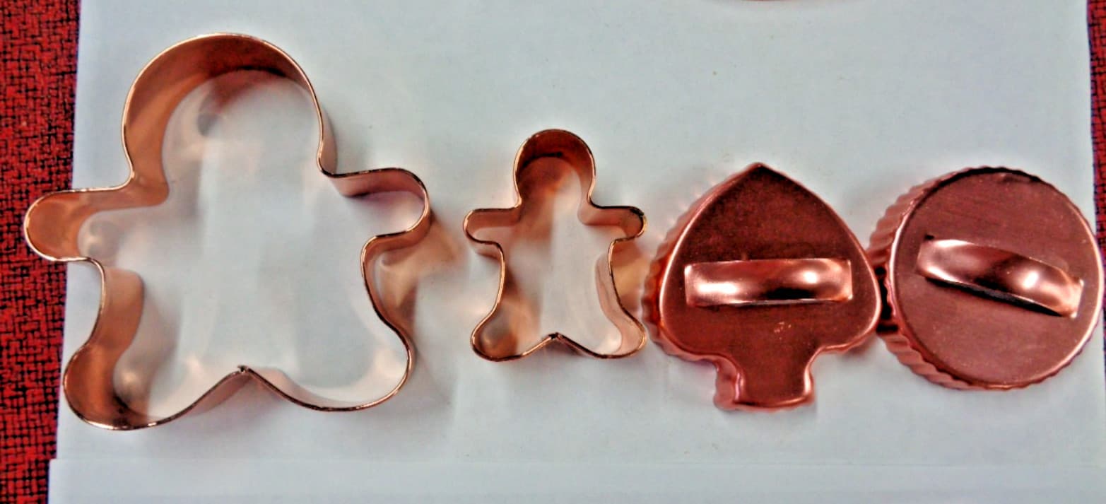 Lot of 11 Copper and 6 Metal  Cookie Cutters Mint Never Used 3