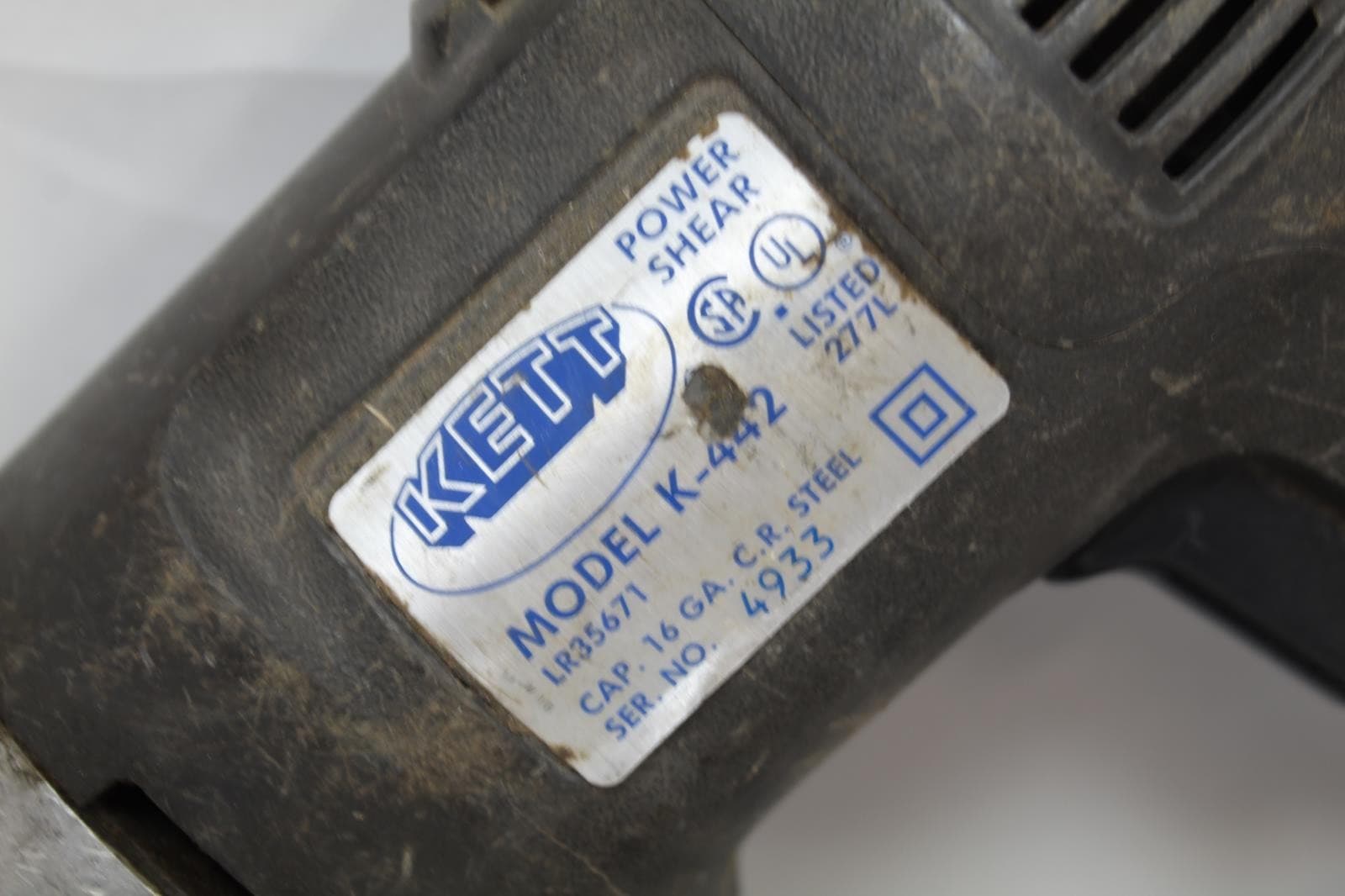 KETT K-442 16 Gauge Power Shear - READ DESCRIPTION!! 3