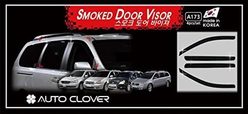 AUTOCLOVER Smoke Tinted Rain Guards 4pcs for KIA Sedona 2006~2014  4