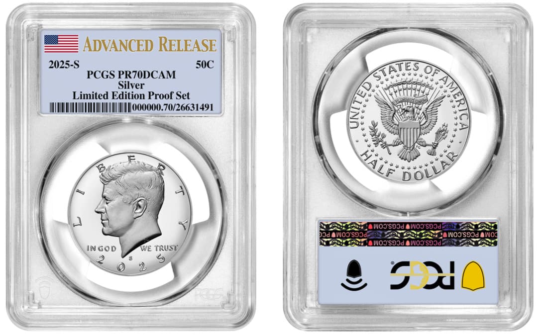 Pre- 2025 S Silver Kennedy Half Dollar Limited E. PCGS PR70DCAM Advanced Release