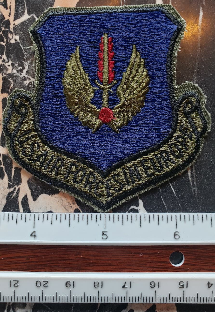 USAF Air Force Air Forces in Europe Patch Blue Subdued