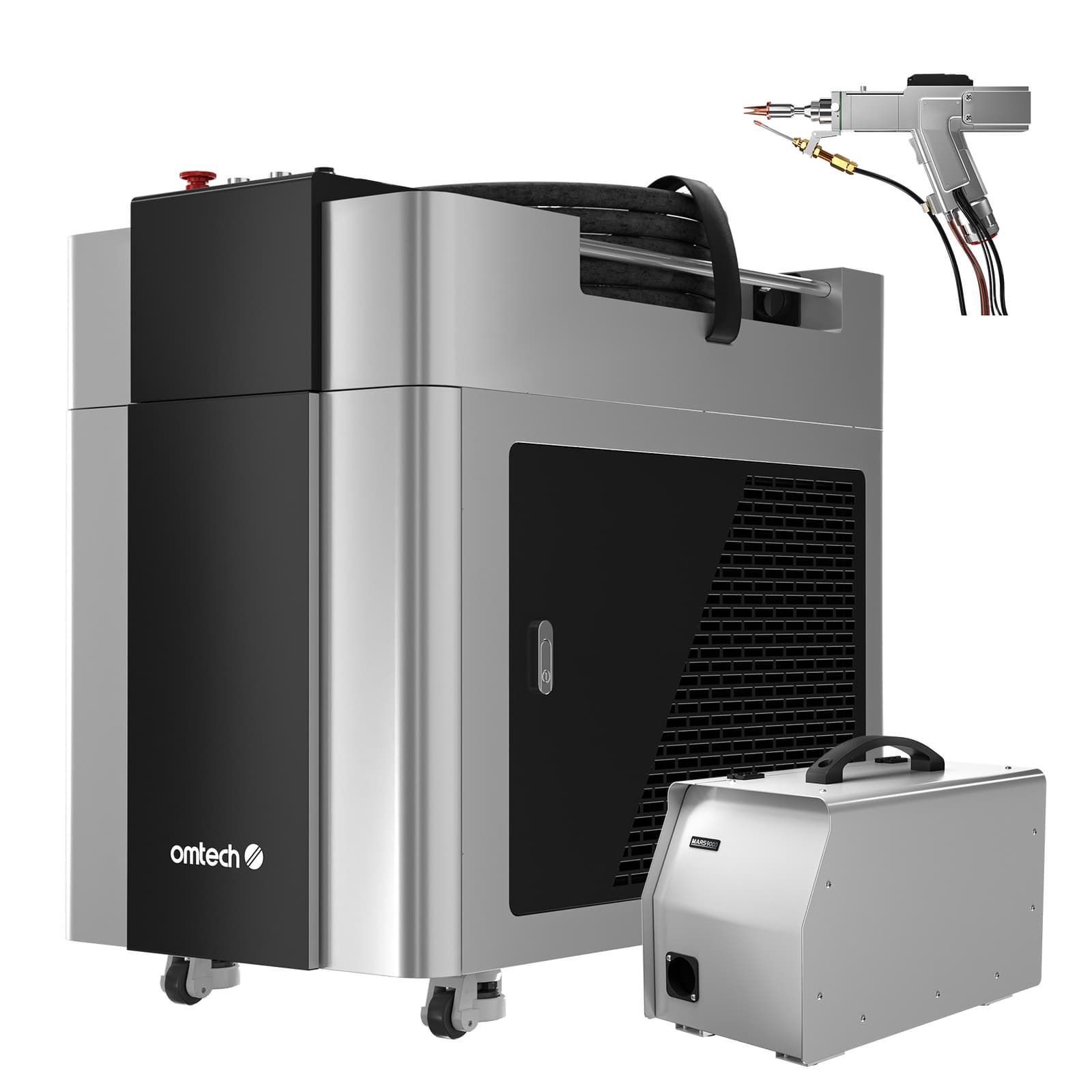 Secondhand 1500W Handheld Fiber Laser Welder Cleaner Cutter for Metal Aluminum