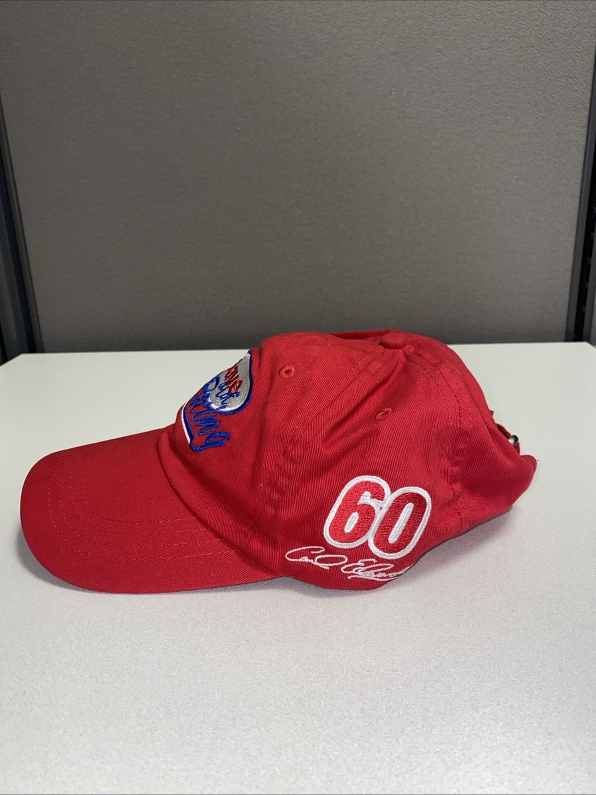 Carl Edwards Save A Lot Racing Hat Cap NASCAR #60 Red Adjustable 1- Size Vintage 2