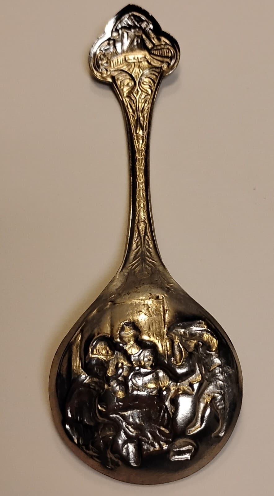 Vintage 1930's Dutch Silver Plated Sugar Collector Spoon 2