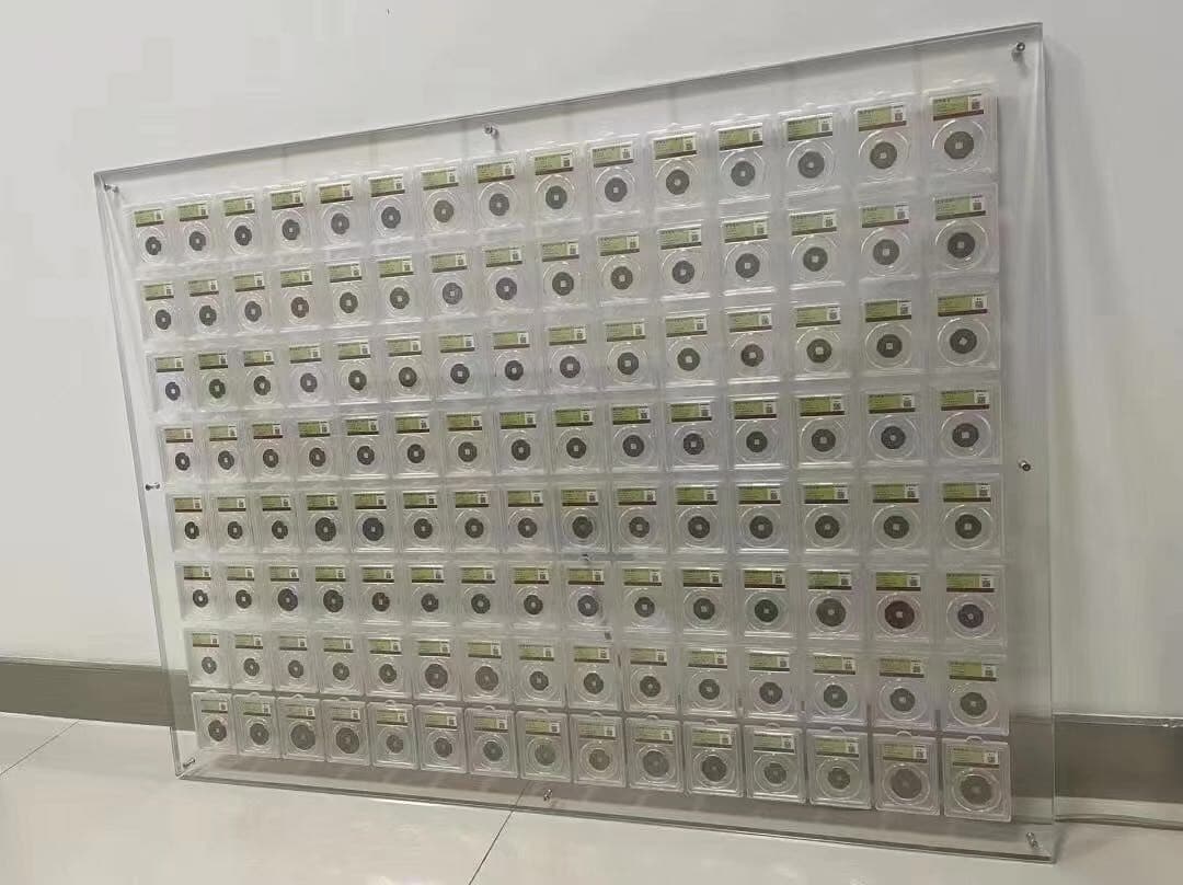 CUSTOMIZE Crystal Acrylic Wall Display Frame For ANACS/NGC/PCGS Coin Slab Holder 4