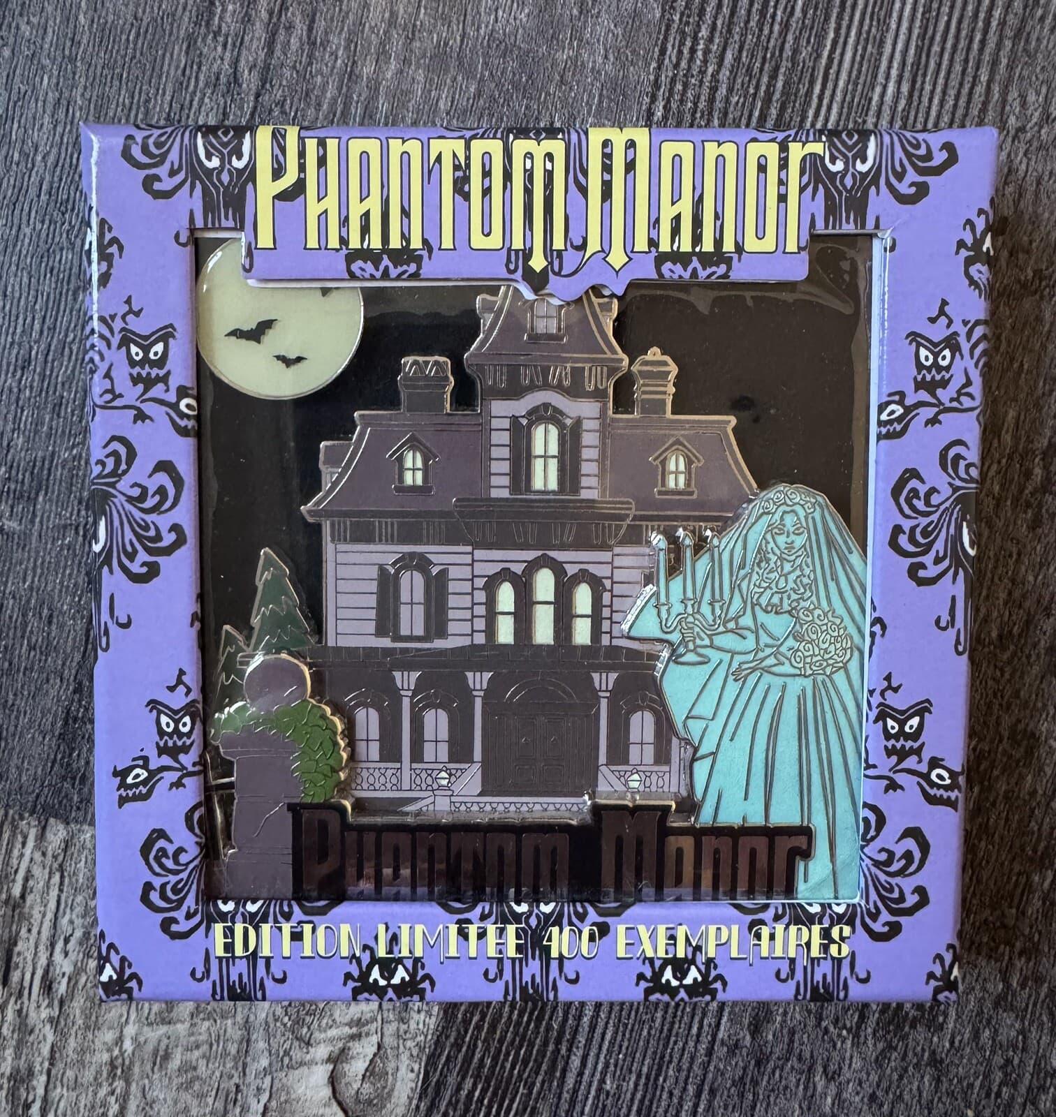 Disneyland Paris DLP Phantom Manor Constance the Bride Jumbo Boxed 2 Pin Set