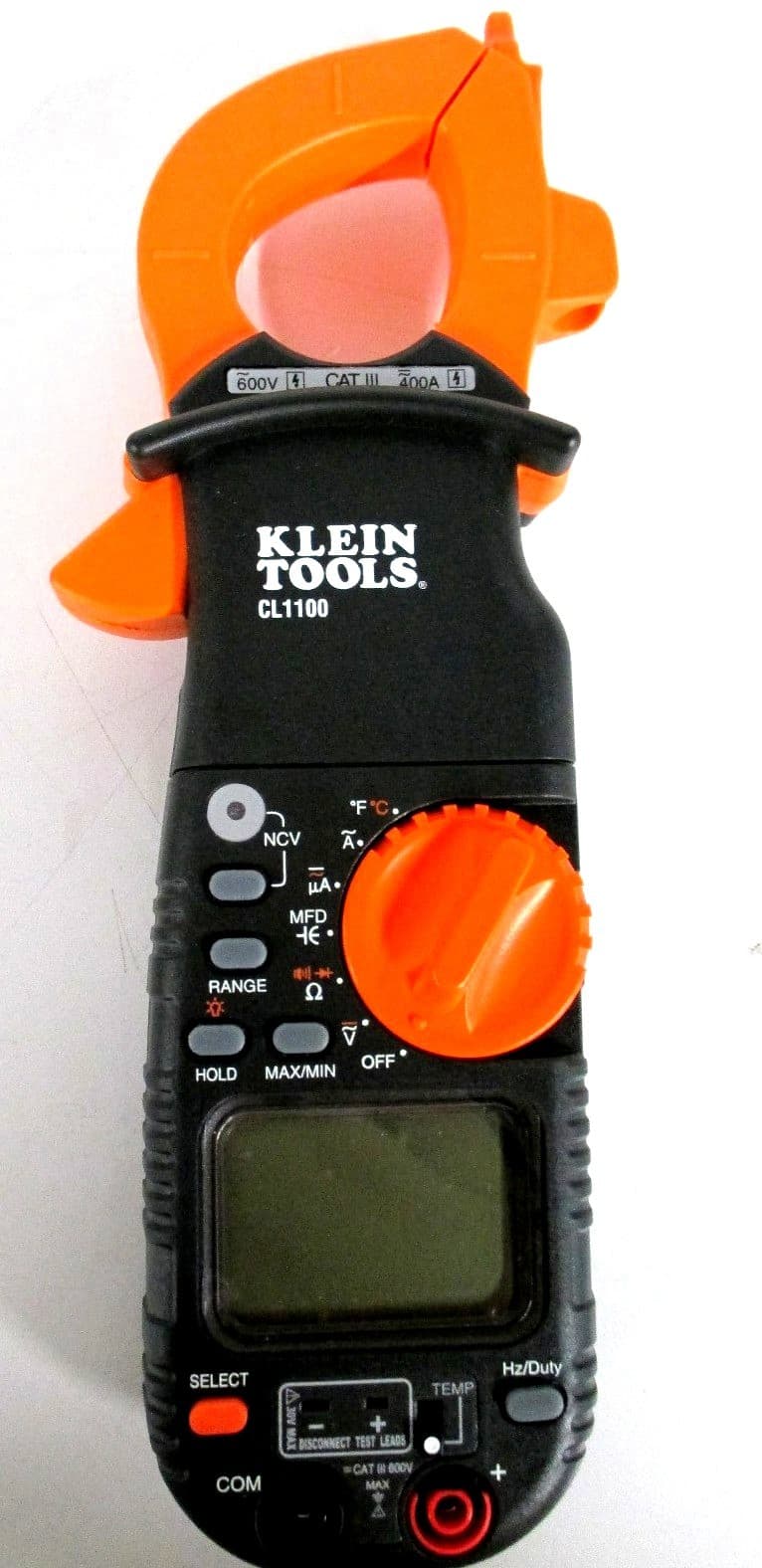 Klein Tools 400A AC Clamp w/Temperature Non Contact Voltage Tester CL1100 3