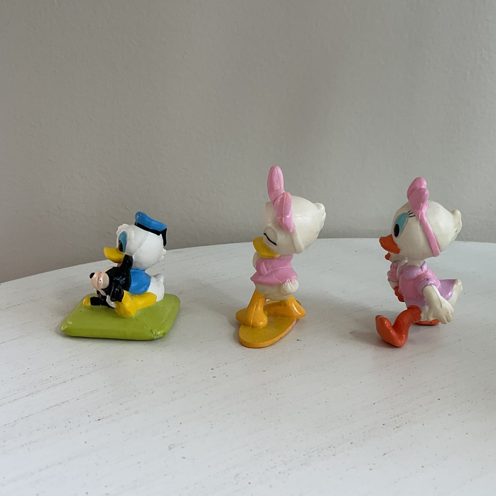 Disney Figurines Baby Donald Duck 1984, Baby Daisy Duck 1991, Daisy 1986 Vintage 3