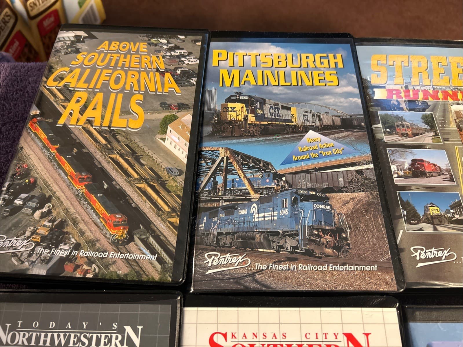 Lot Of 10 Railroad Train VHS Tapes Pentrex Vintage Different Titles Lot A 2