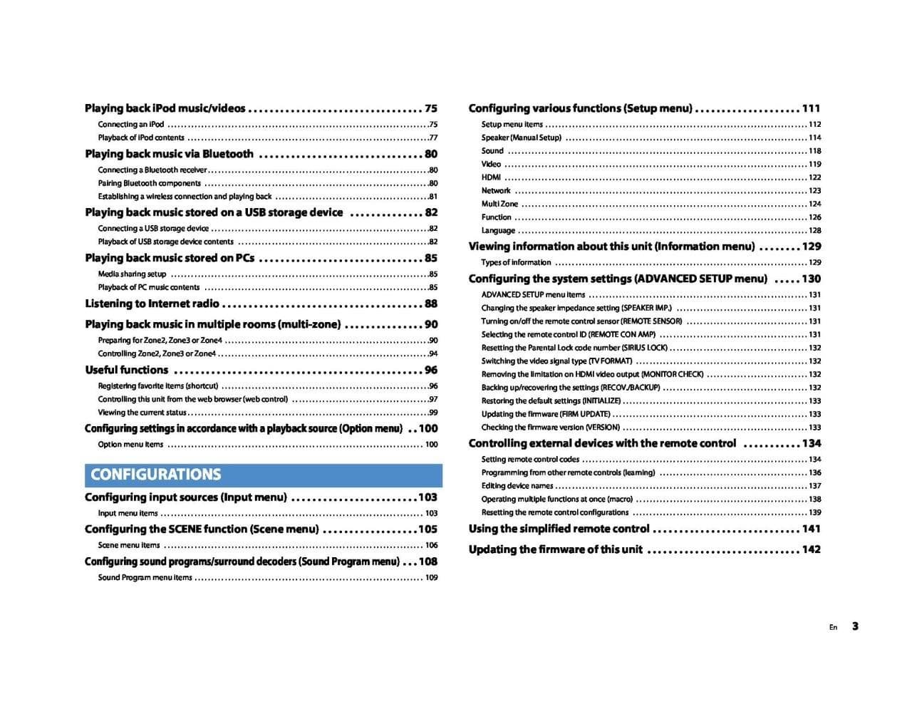 Yamaha RX-A3010 AV Receiver Manual Instructions User Guide Reprint 3