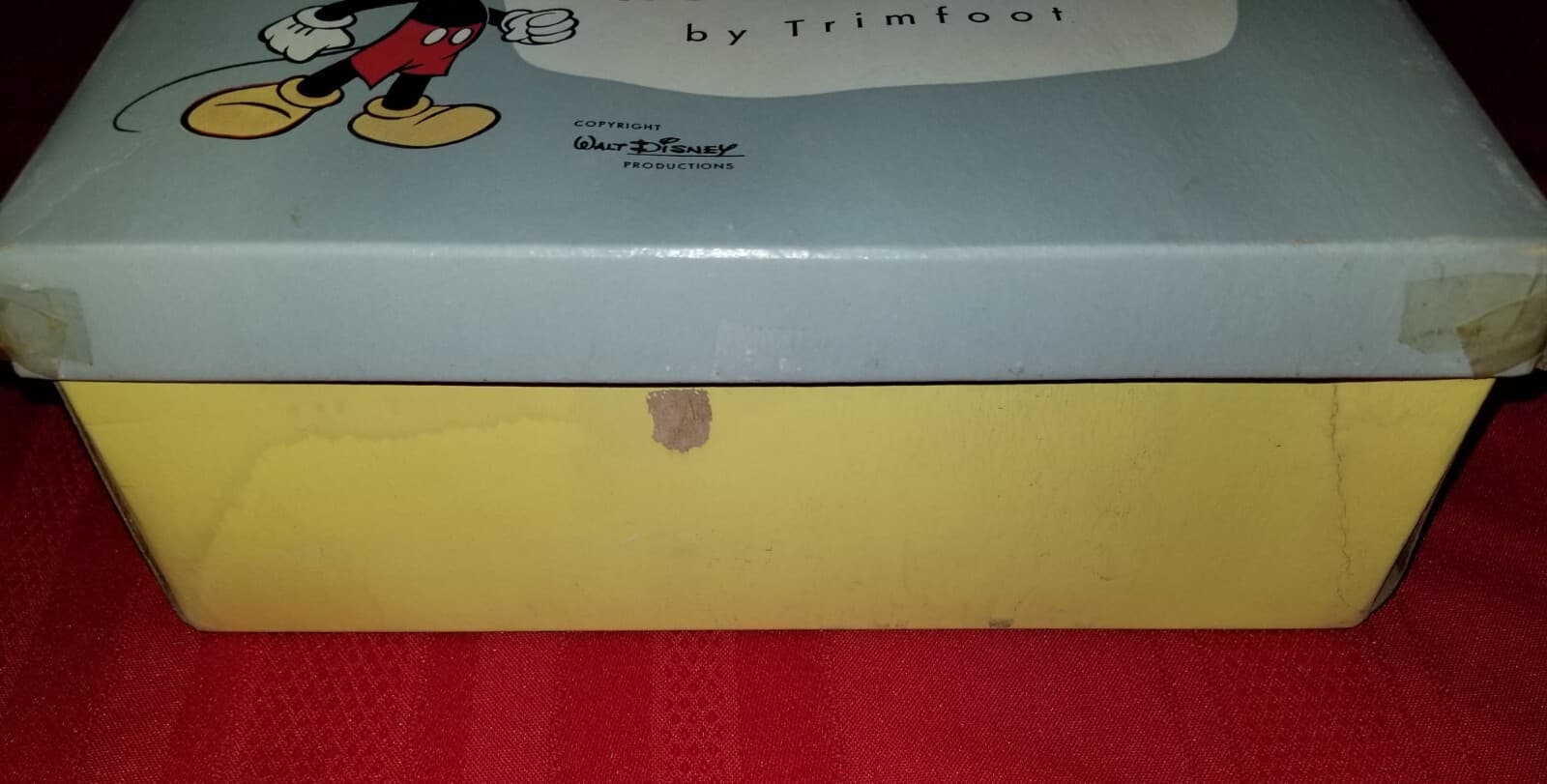 Walt Disney house shoes by Trimfoot 1950s vintage BOX ONLY Thumper Mickey Mouse 3