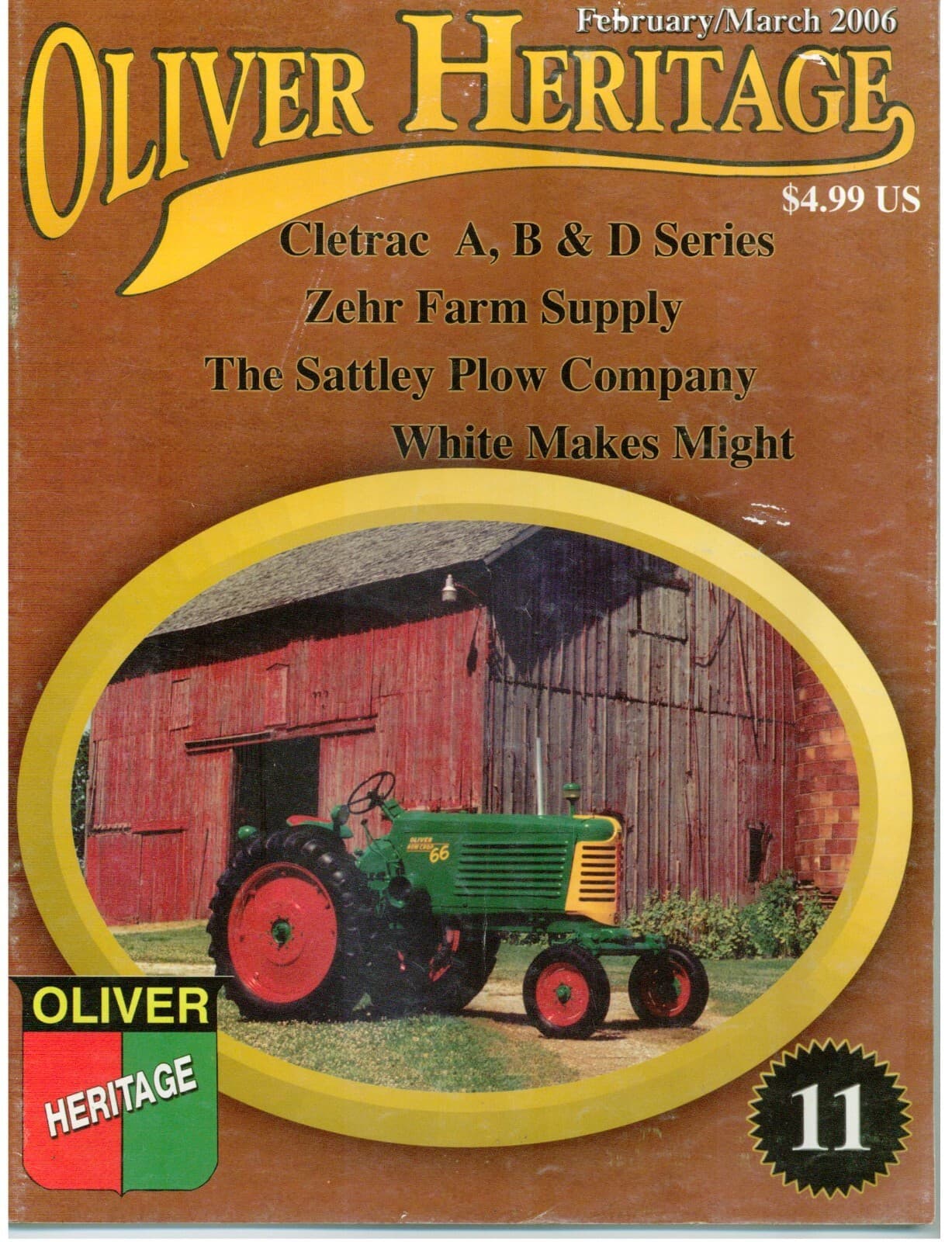 Cletrac Model A B & D series, White-Oliver Mighty-Tow Tractor Line, Sattley Plow