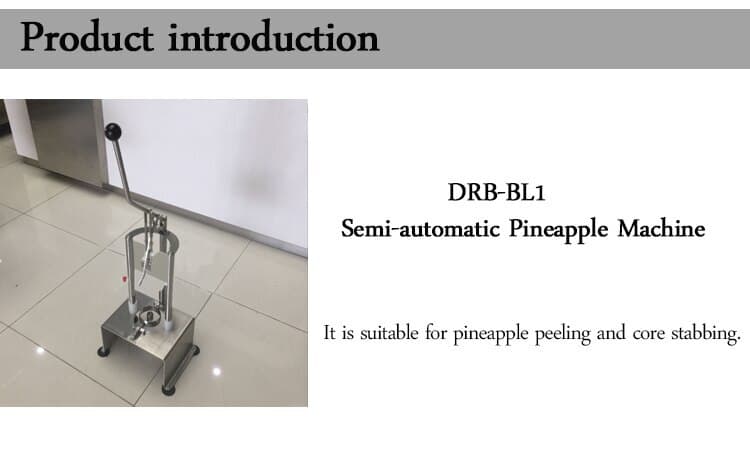 Pineapple Peeling Machine Semi-automatic Commercial Pineapple Core Machine  6