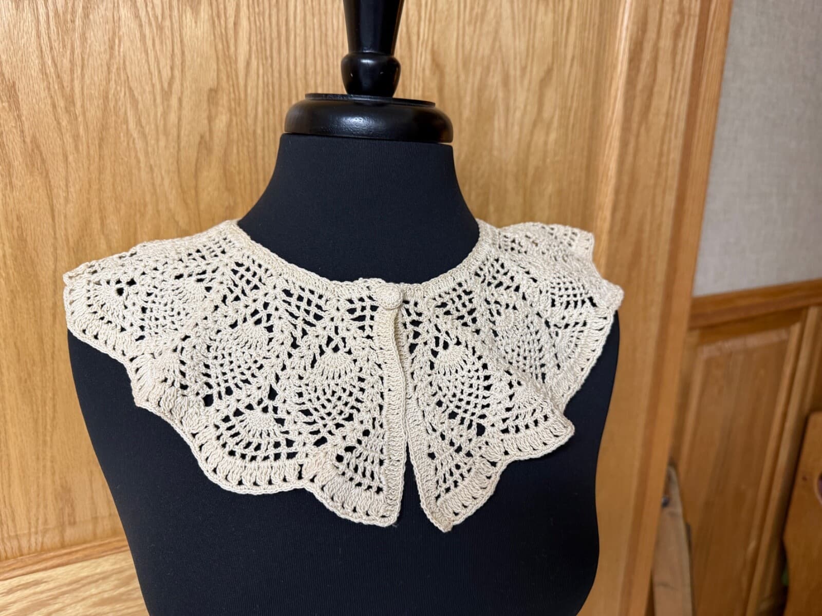 Huge Vtg Lot 49 Collars Crochet Handmade Lace Girls Children White Beige Black 4